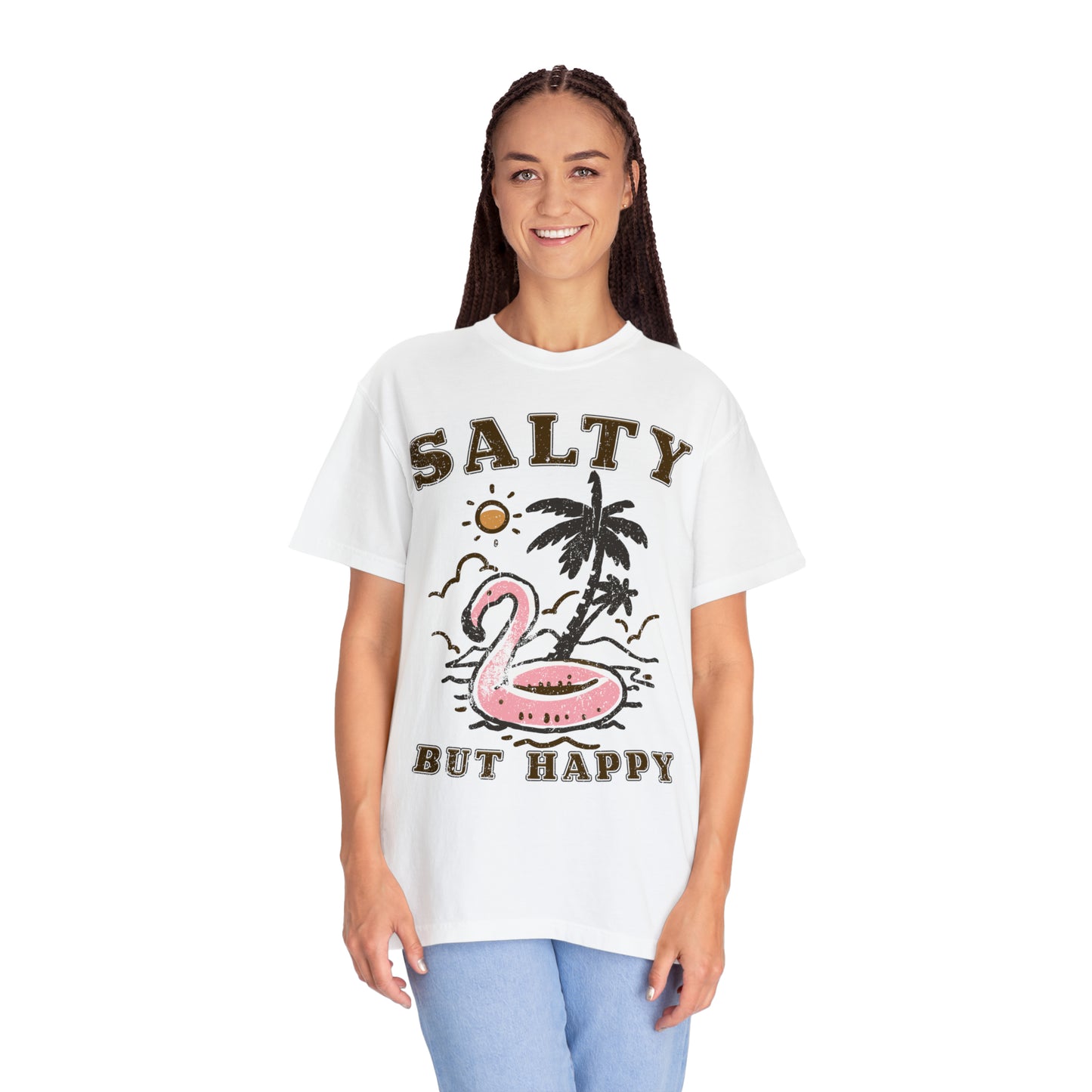 "Salty But Happy" Comfort Colors Oversized T-shirt