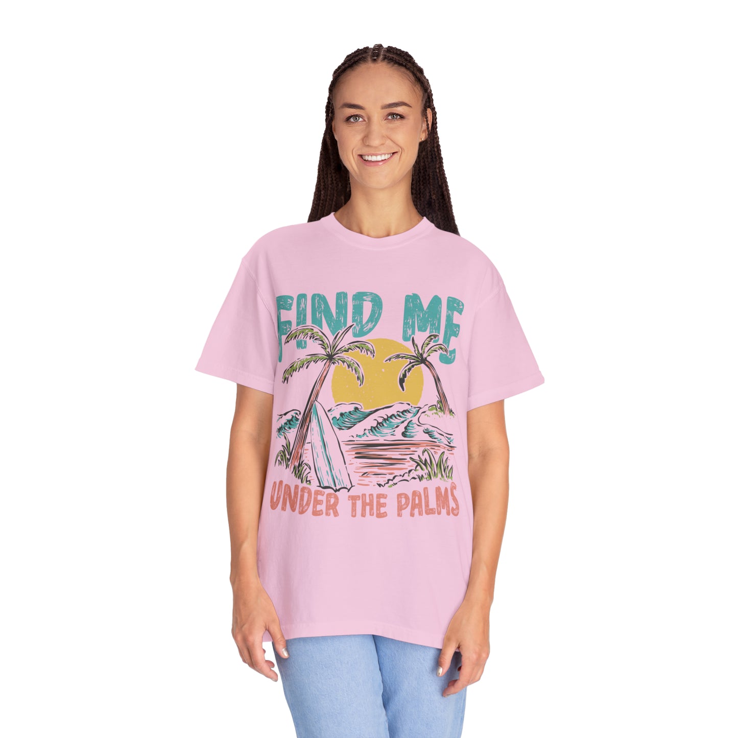 "Find Me Under The Palms" Comfort Colors Oversized T-shirt