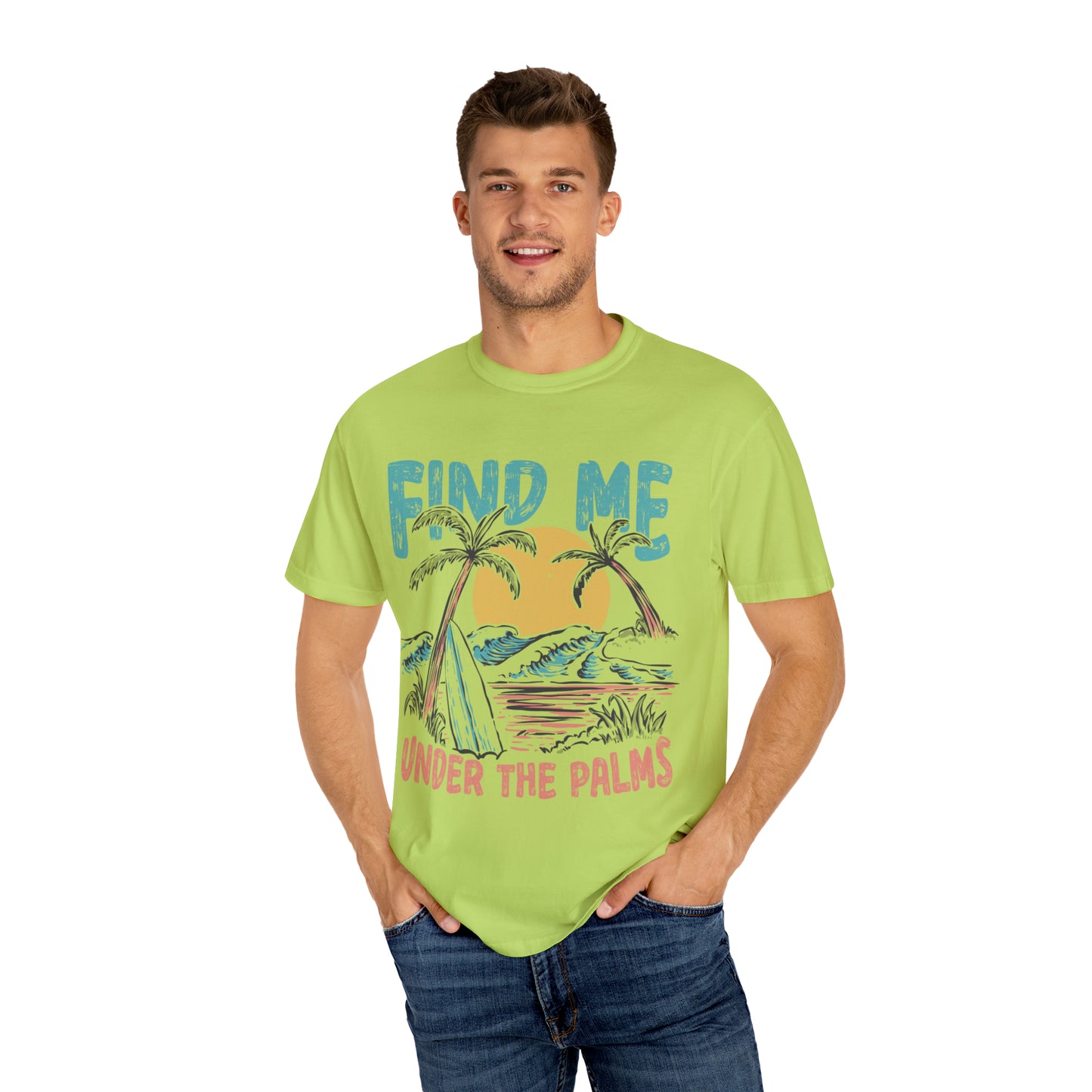 "Find Me Under The Palms" Comfort Colors Oversized T-shirt