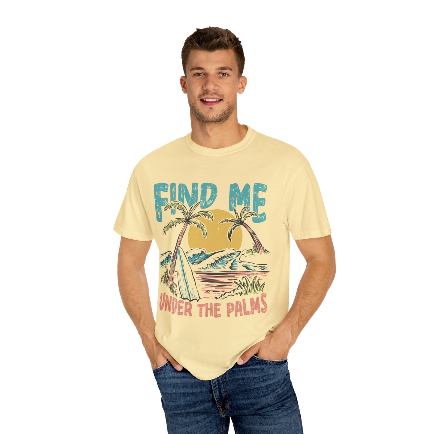 "Find Me Under The Palms" Comfort Colors Oversized T-shirt
