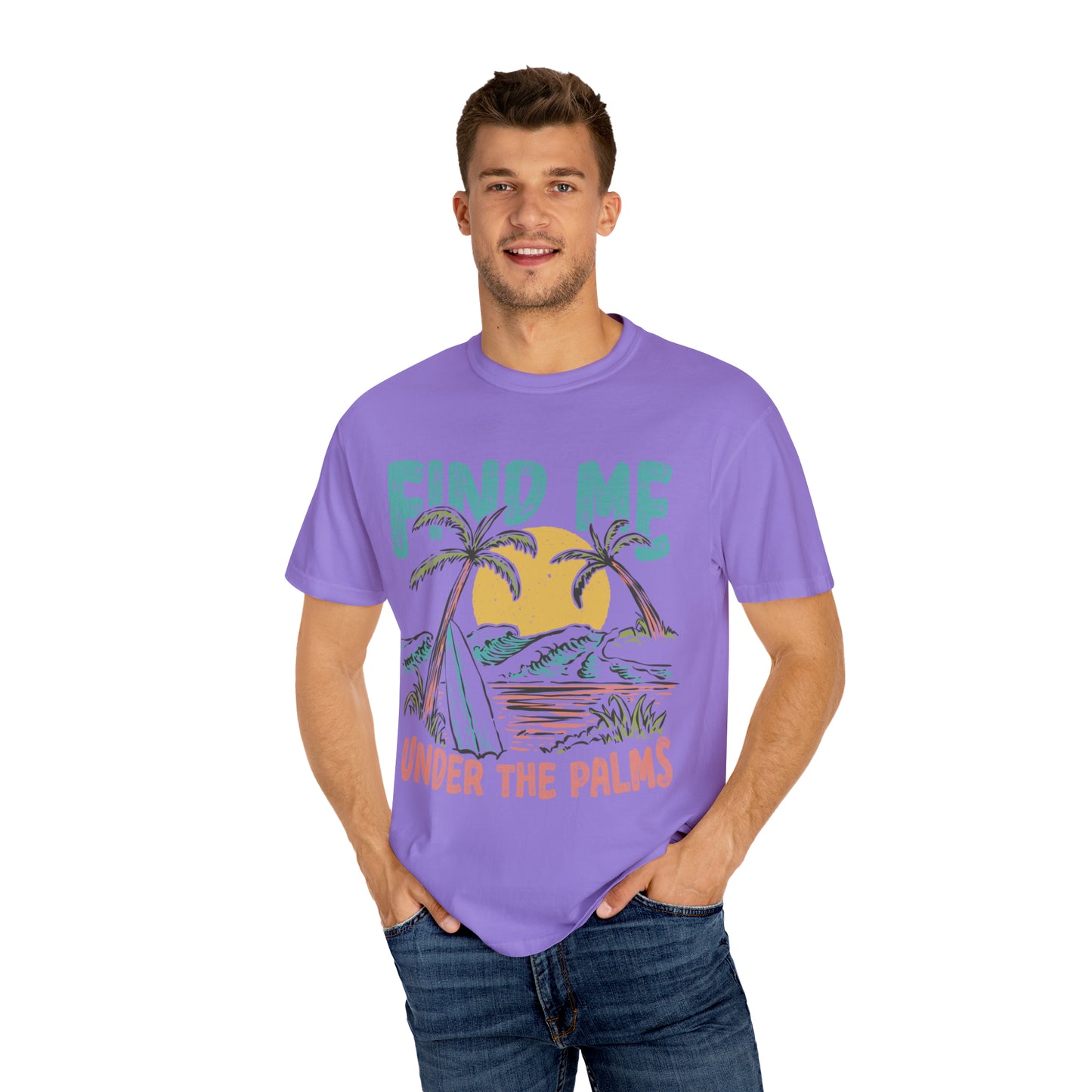 "Find Me Under The Palms" Comfort Colors Oversized T-shirt