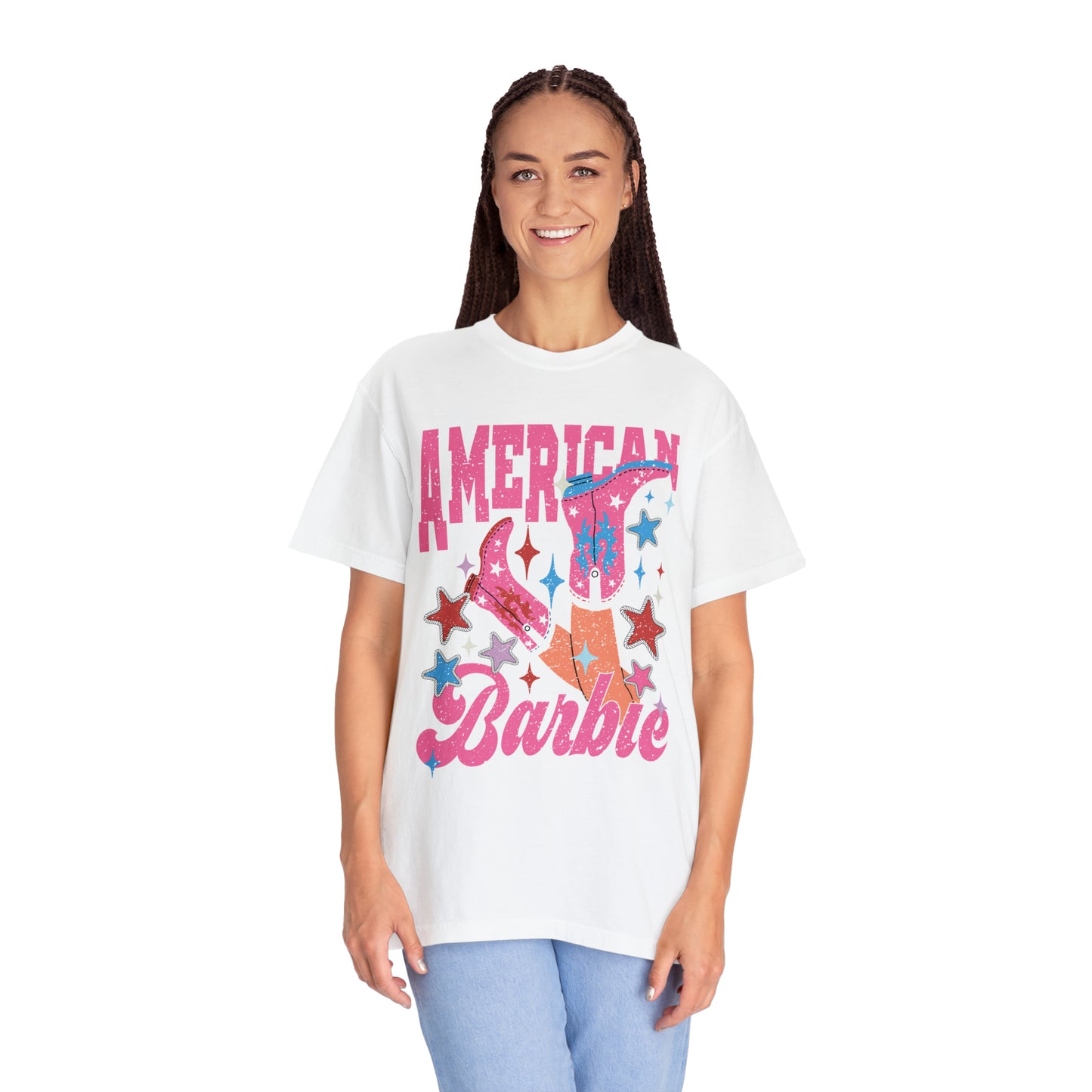 "American Barbie" Comfort Colors Oversized T-shirt