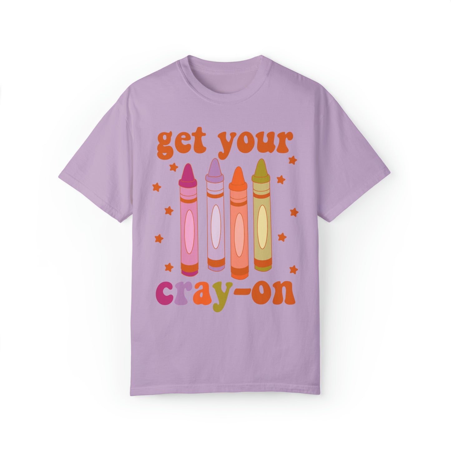 "Get Your Cray-On" Comfort Colors Oversized T-shirt