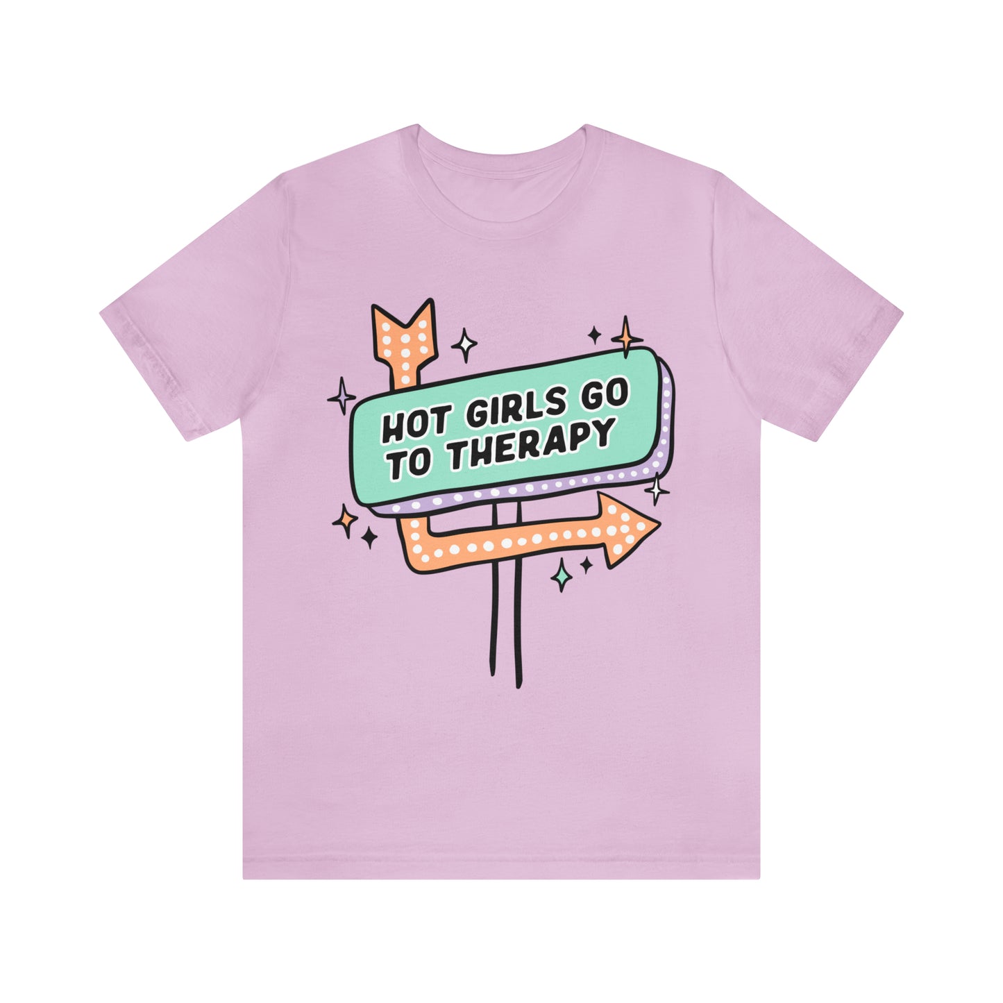 "Hot Girls Go To Therapy" Bella Canvas Short Sleeve Tee