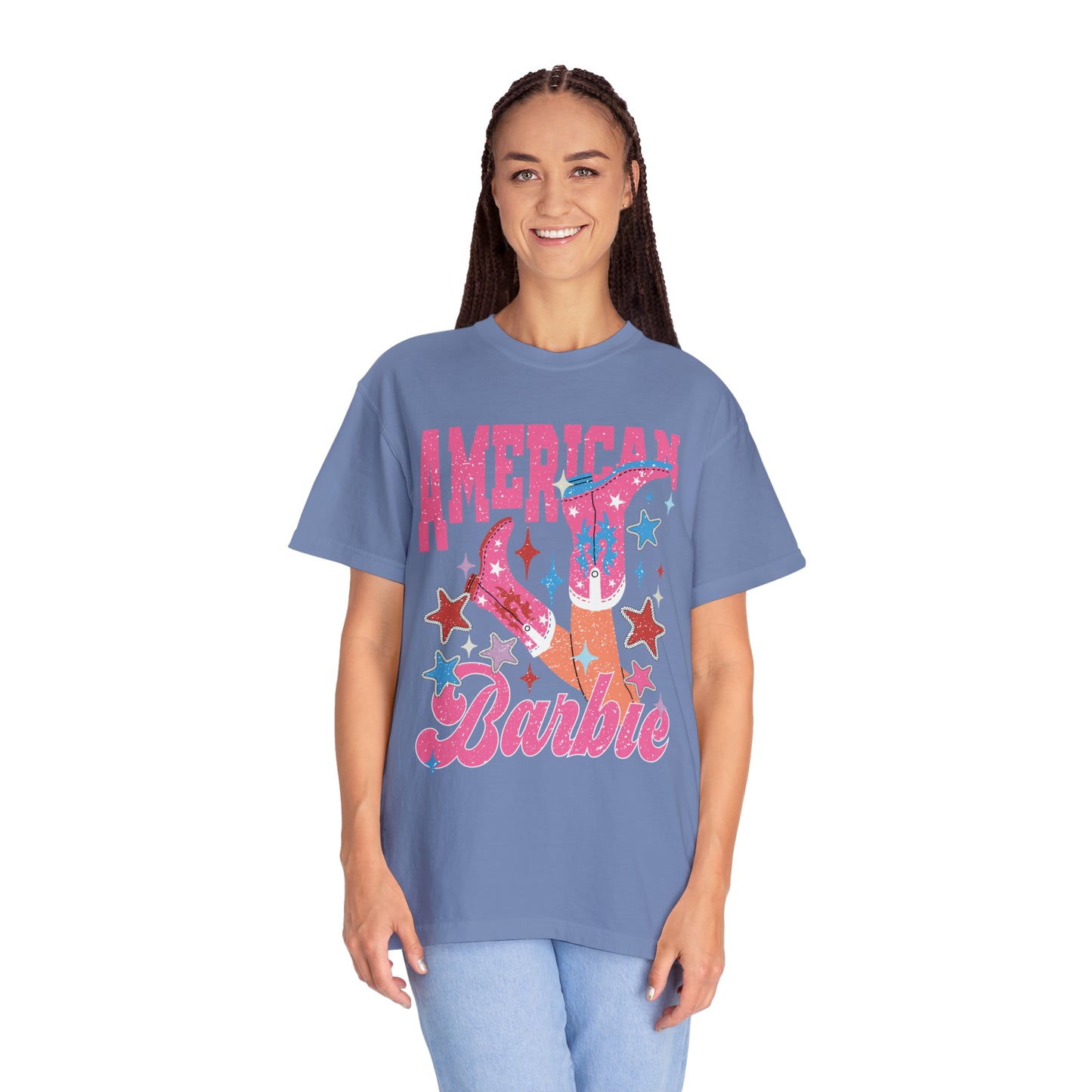 "American Barbie" Comfort Colors Oversized T-shirt