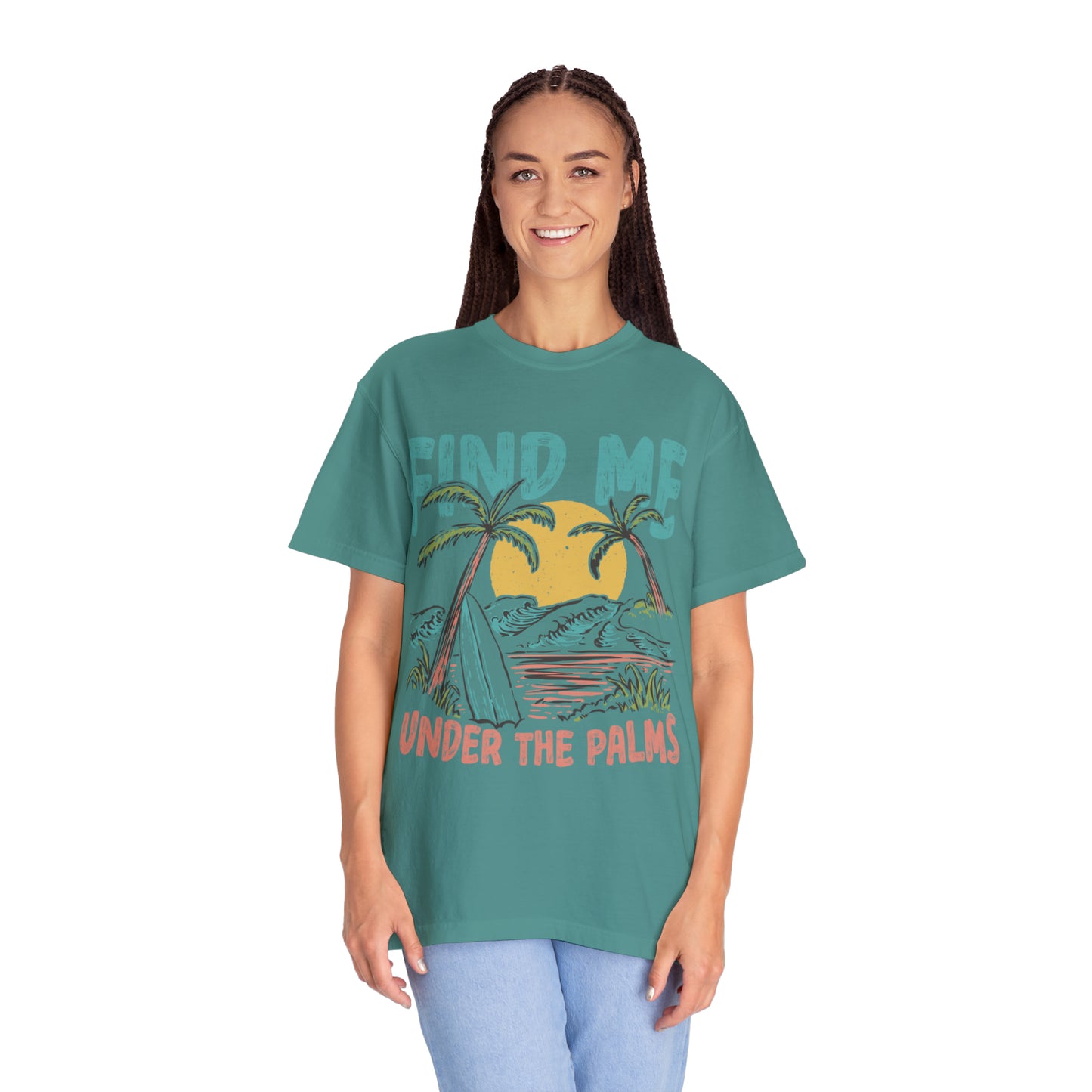 "Find Me Under The Palms" Comfort Colors Oversized T-shirt