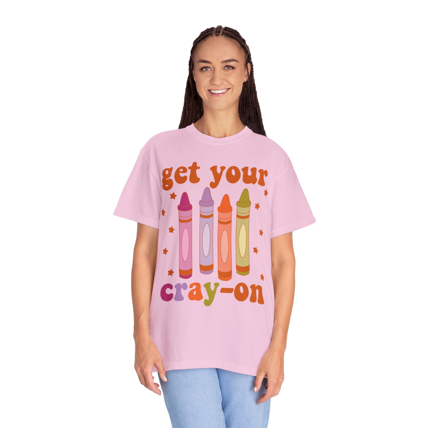 "Get Your Cray-On" Comfort Colors Oversized T-shirt