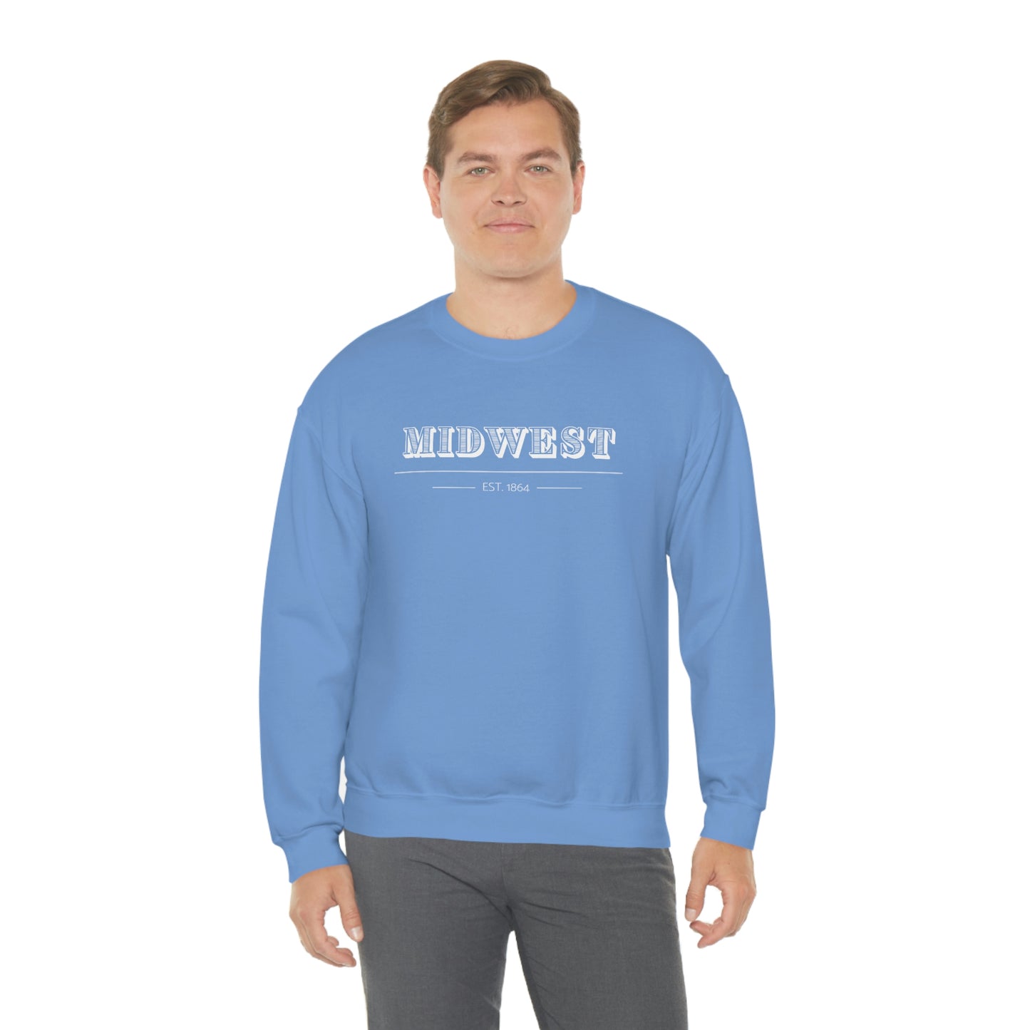 "Midwest" Unisex Heavy Blend™ Crewneck Sweatshirt