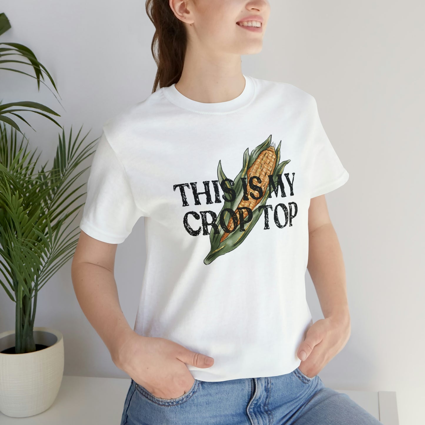 "Crop Top" Bella Canvas Unisex Short Sleeve Tee
