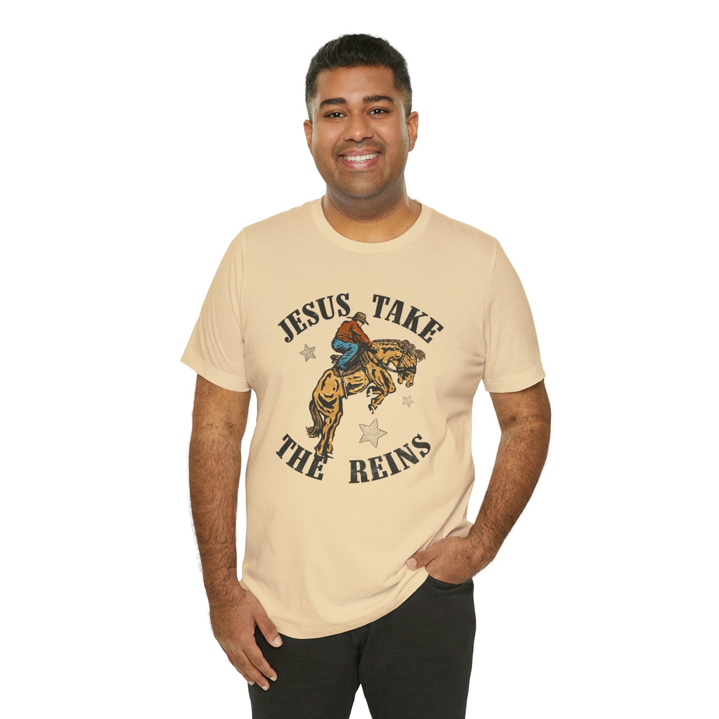 "Jesus Take the Reins" Bella Canvas Short Sleeve Tee