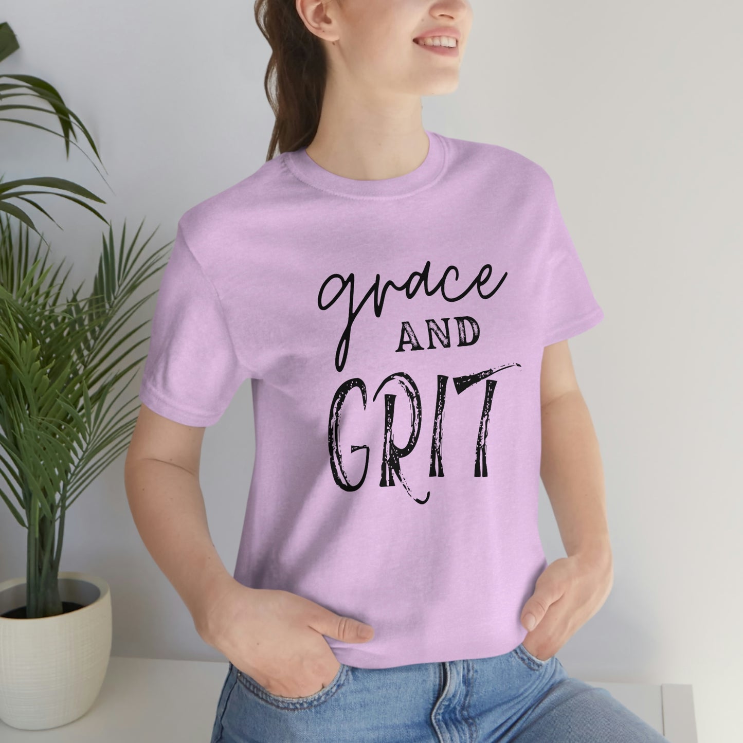"Grace and Grit" Unisex Jersey Short Tee