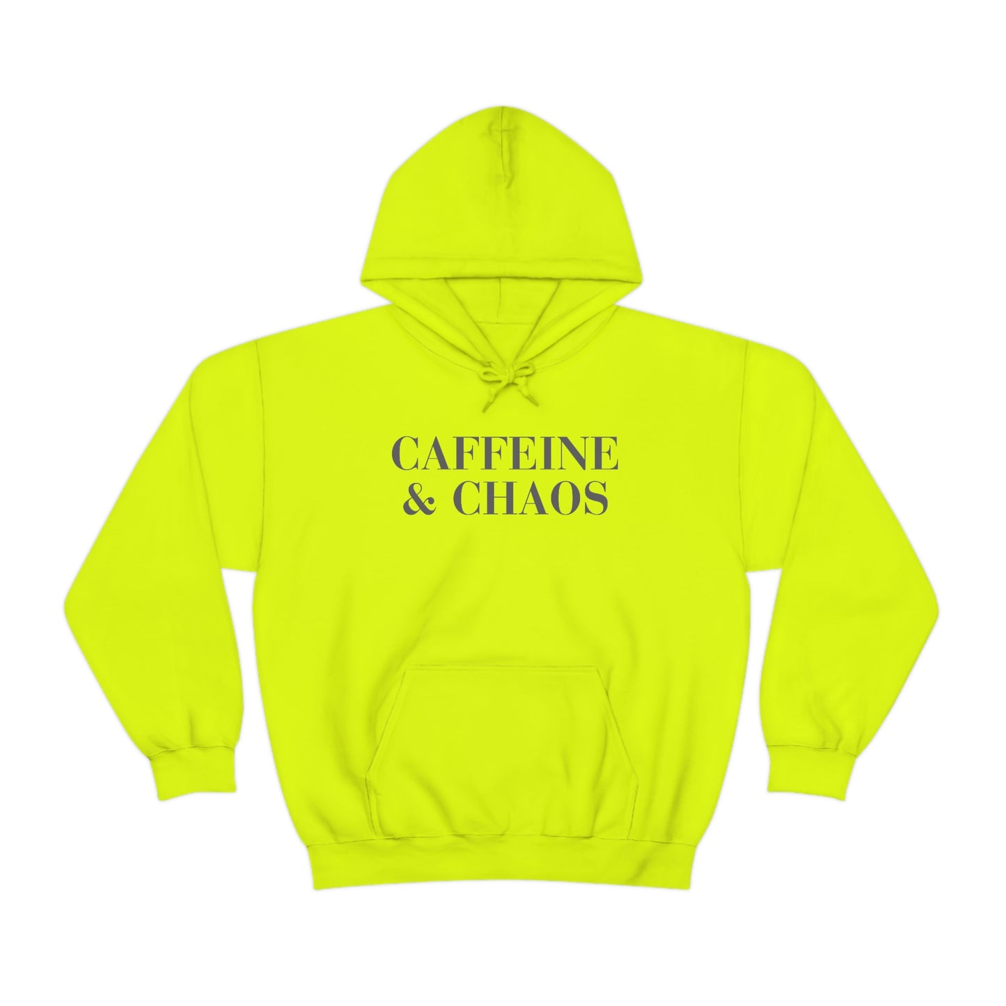 "Caffeine and Chaos" Unisex Heavy Blend™ Hooded Sweatshirt