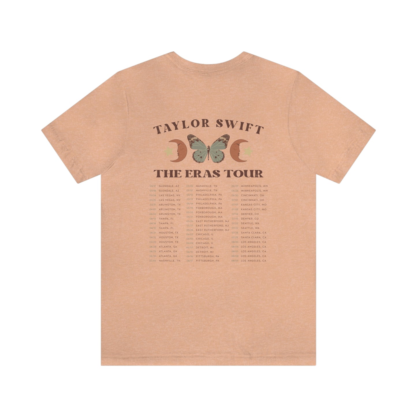 Taylor Swift Eras Tour 1989 Midnights Bella Canvas Unisex Jersey Short Sleeve Tee