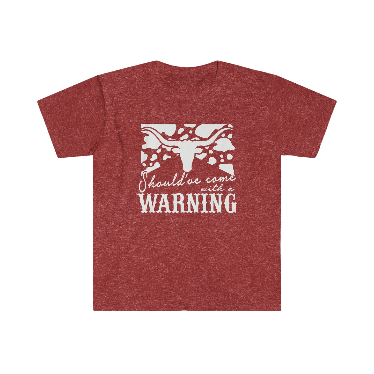 "Should've Come with a Warning" Unisex Heavy Cotton Tee