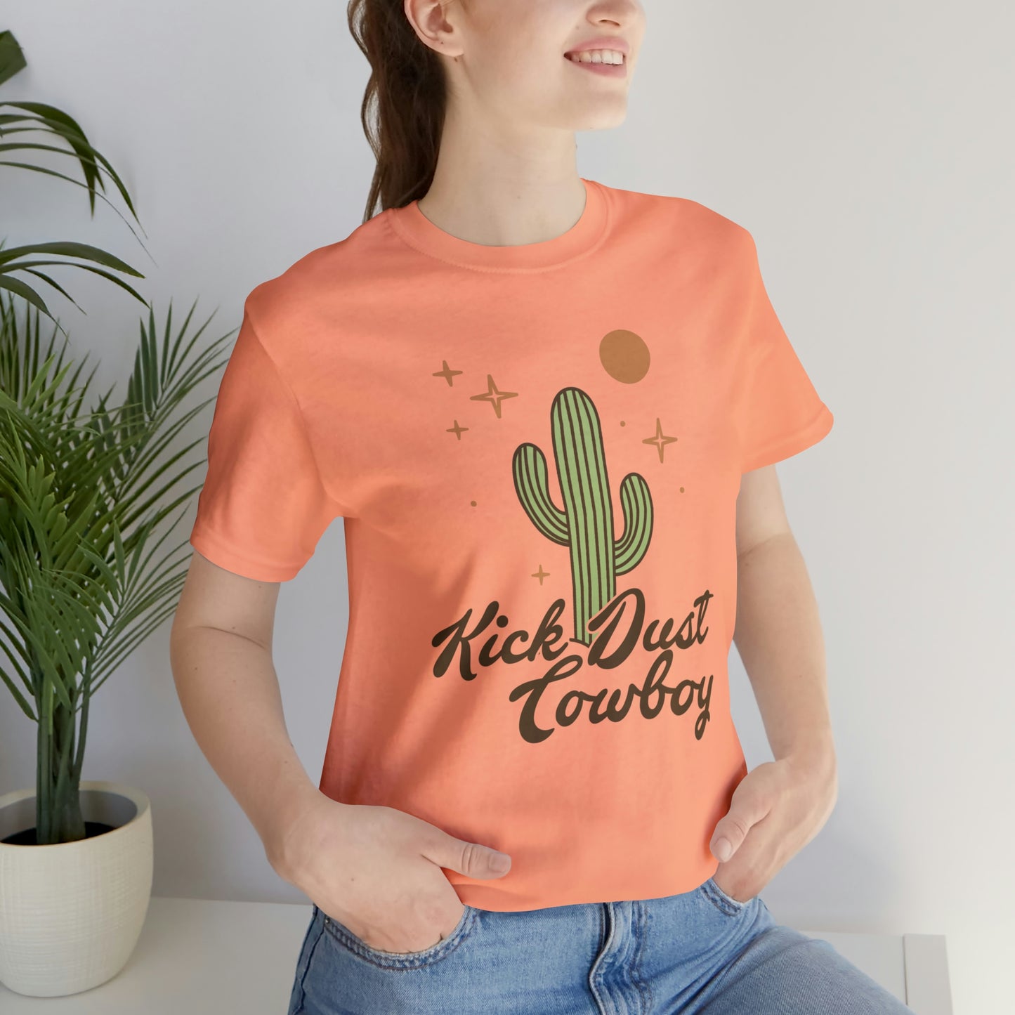 "Kick Dust Cowboy" Bella Canvas Short Sleeve Tee