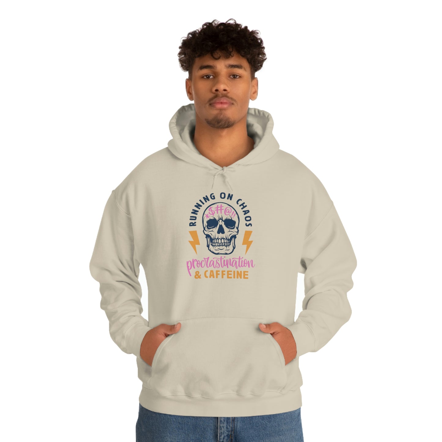 "Chaos and Caffeine" Unisex Heavy Blend™ Hooded Sweatshirt