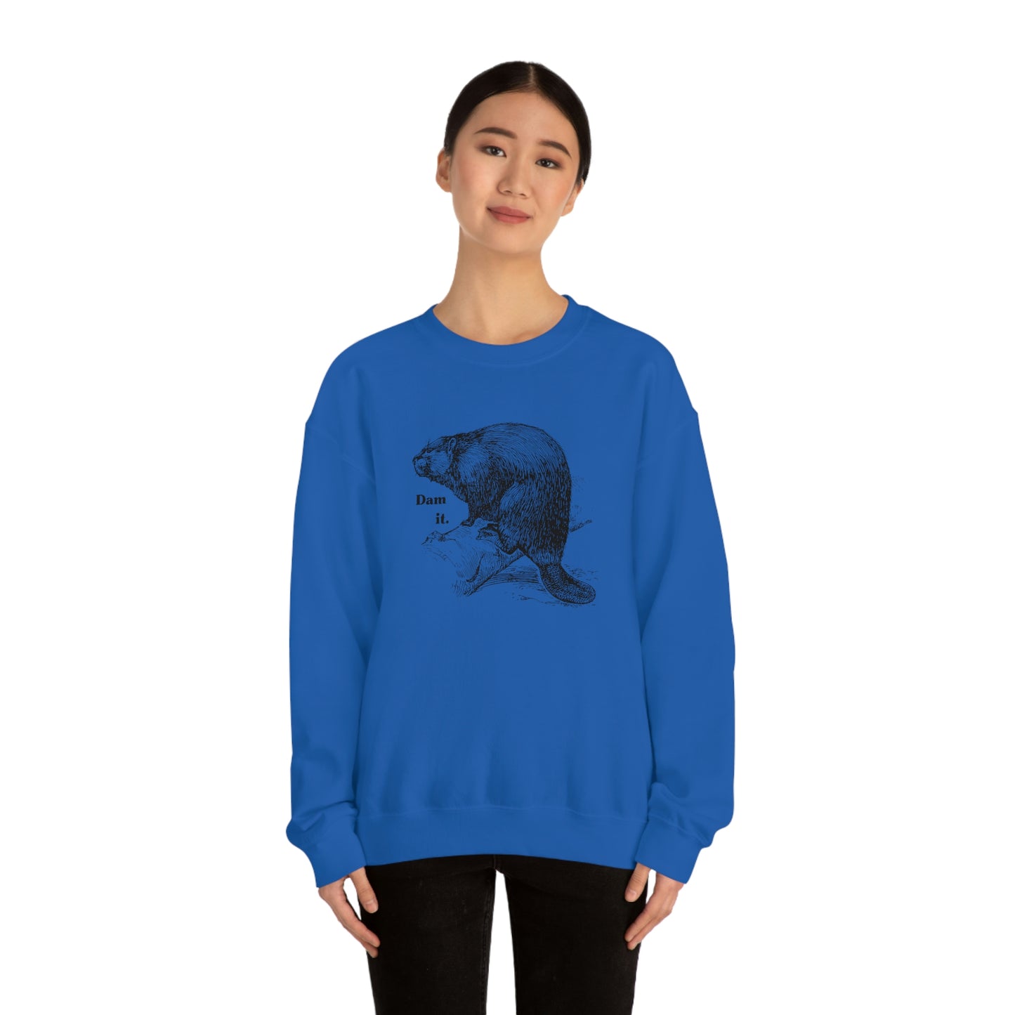 "Dam it" Gildan Graphic Crewneck Sweatshirt