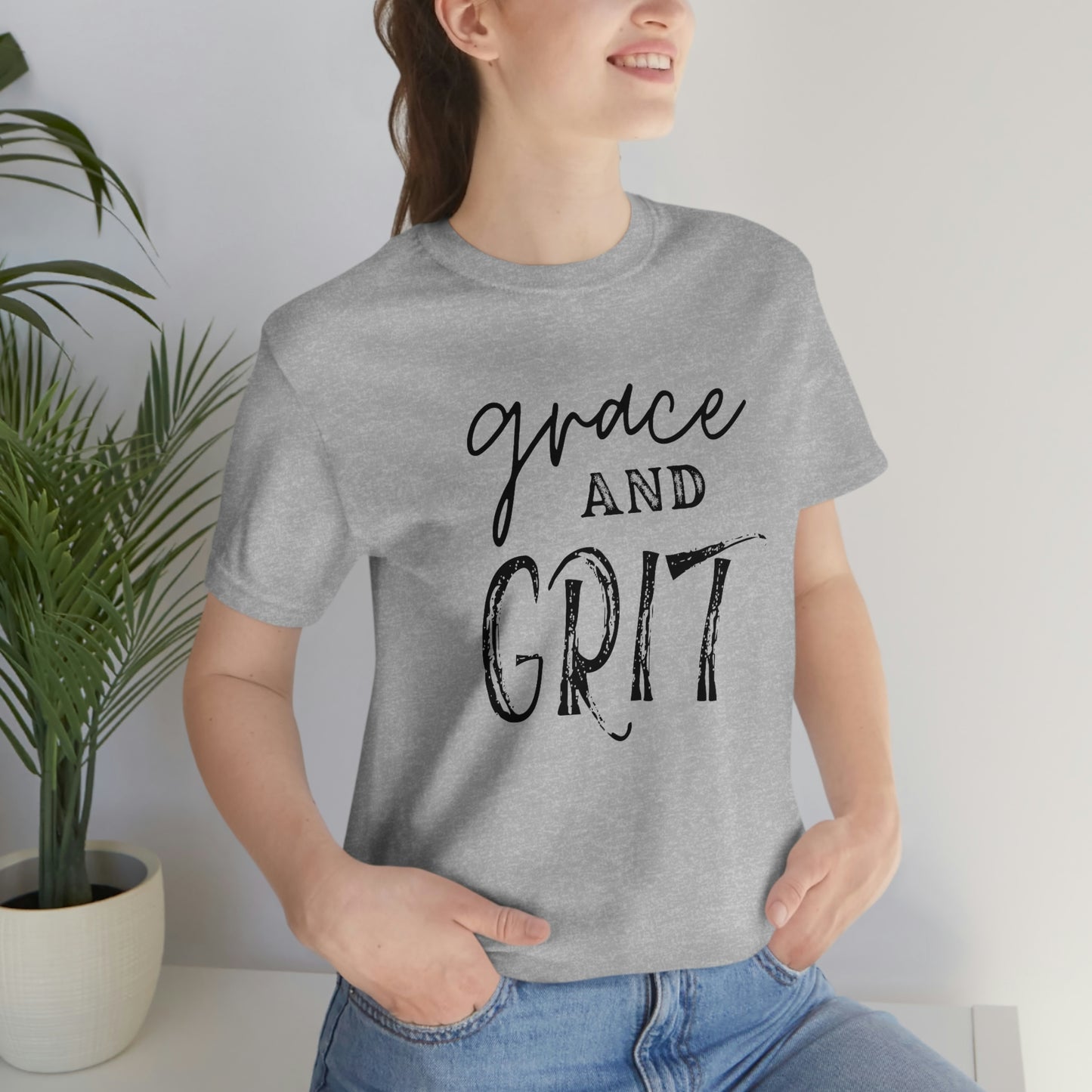 "Grace and Grit" Unisex Jersey Short Tee