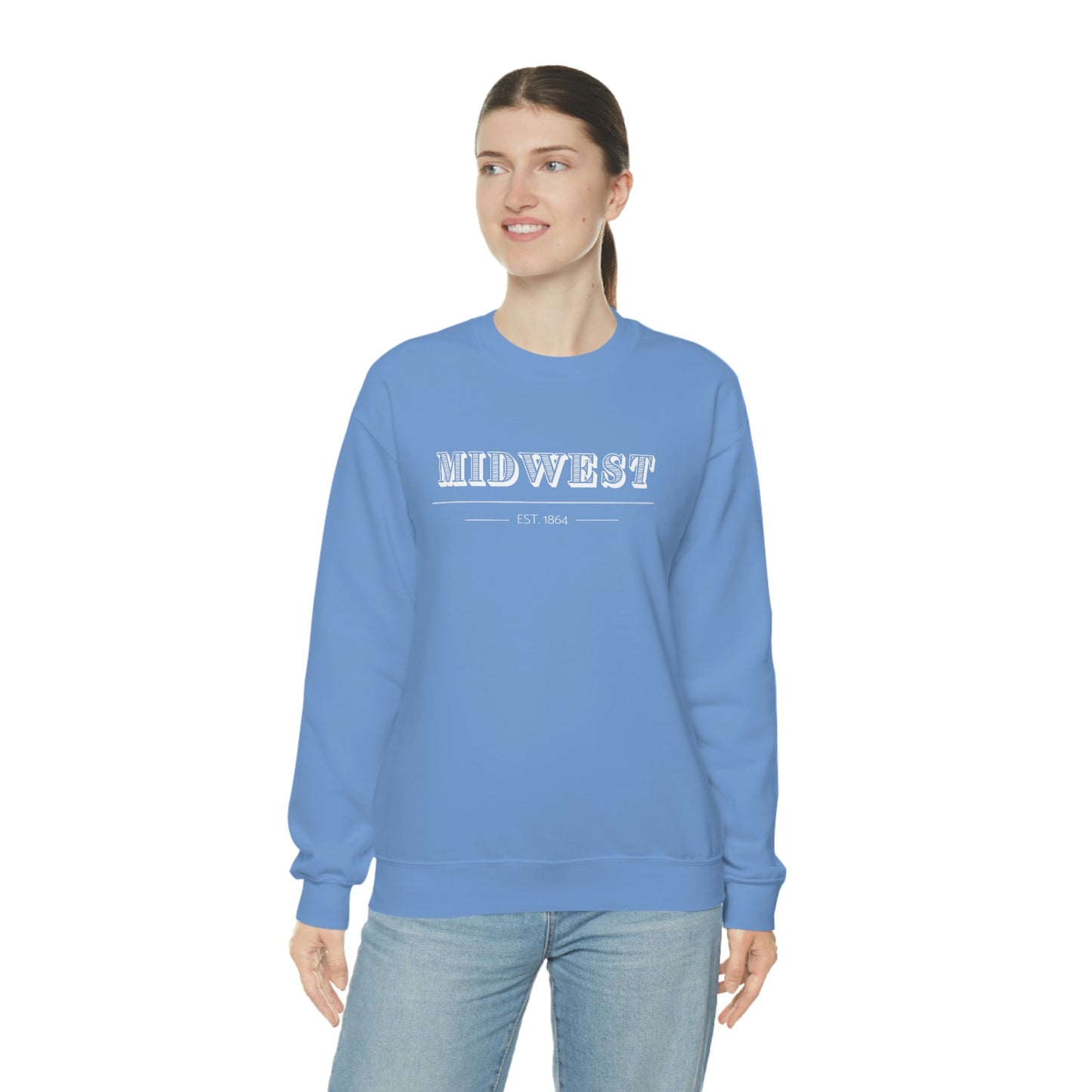 "Midwest" Unisex Heavy Blend™ Crewneck Sweatshirt