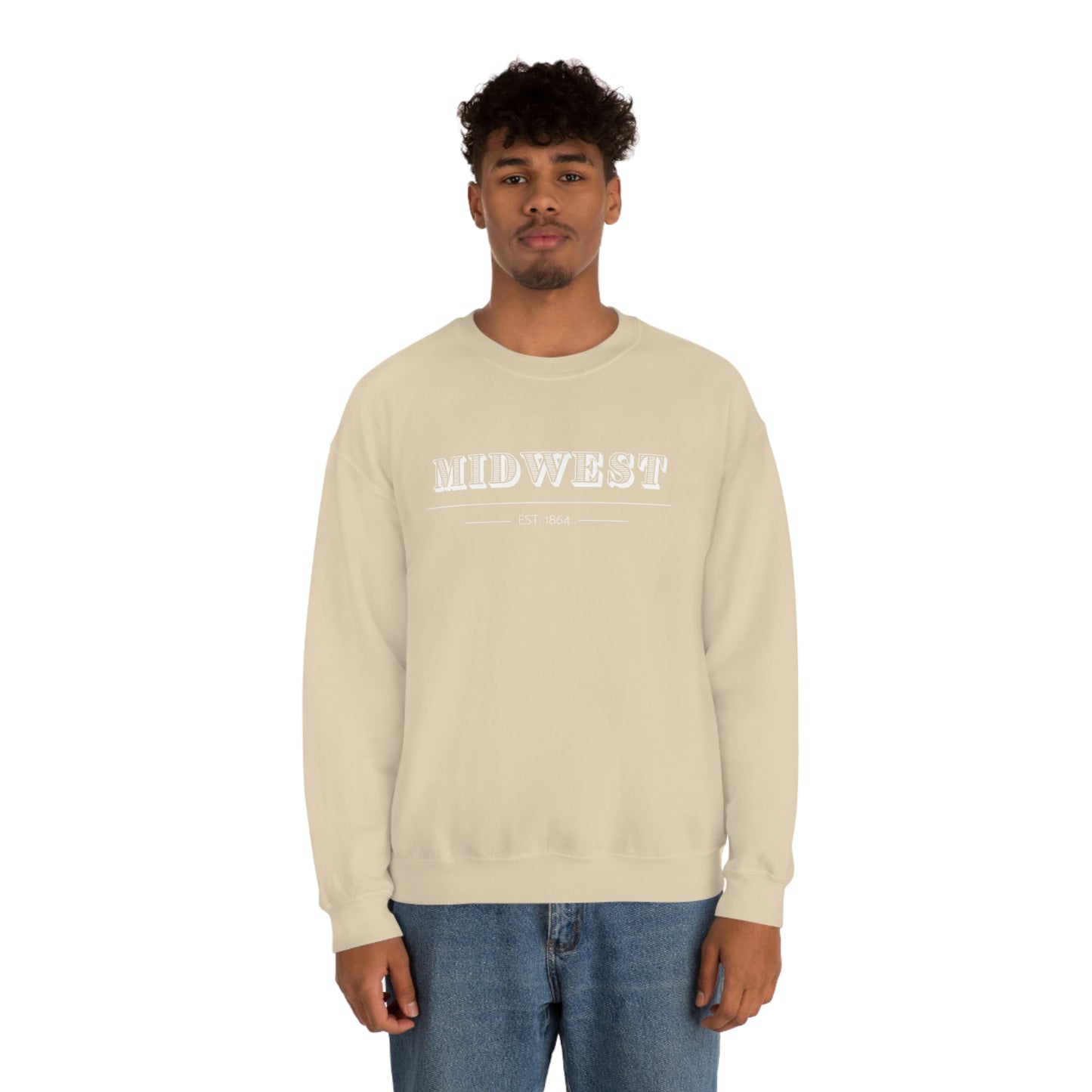 "Midwest" Unisex Heavy Blend™ Crewneck Sweatshirt