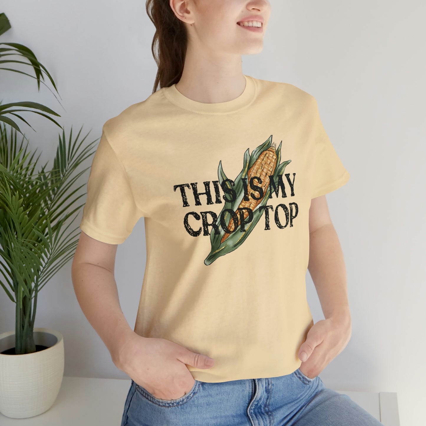 "Crop Top" Bella Canvas Unisex Short Sleeve Tee