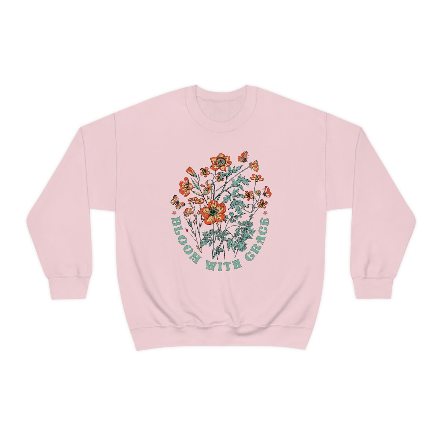 "Bloom With Grace" Unisex Crewneck Sweatshirt