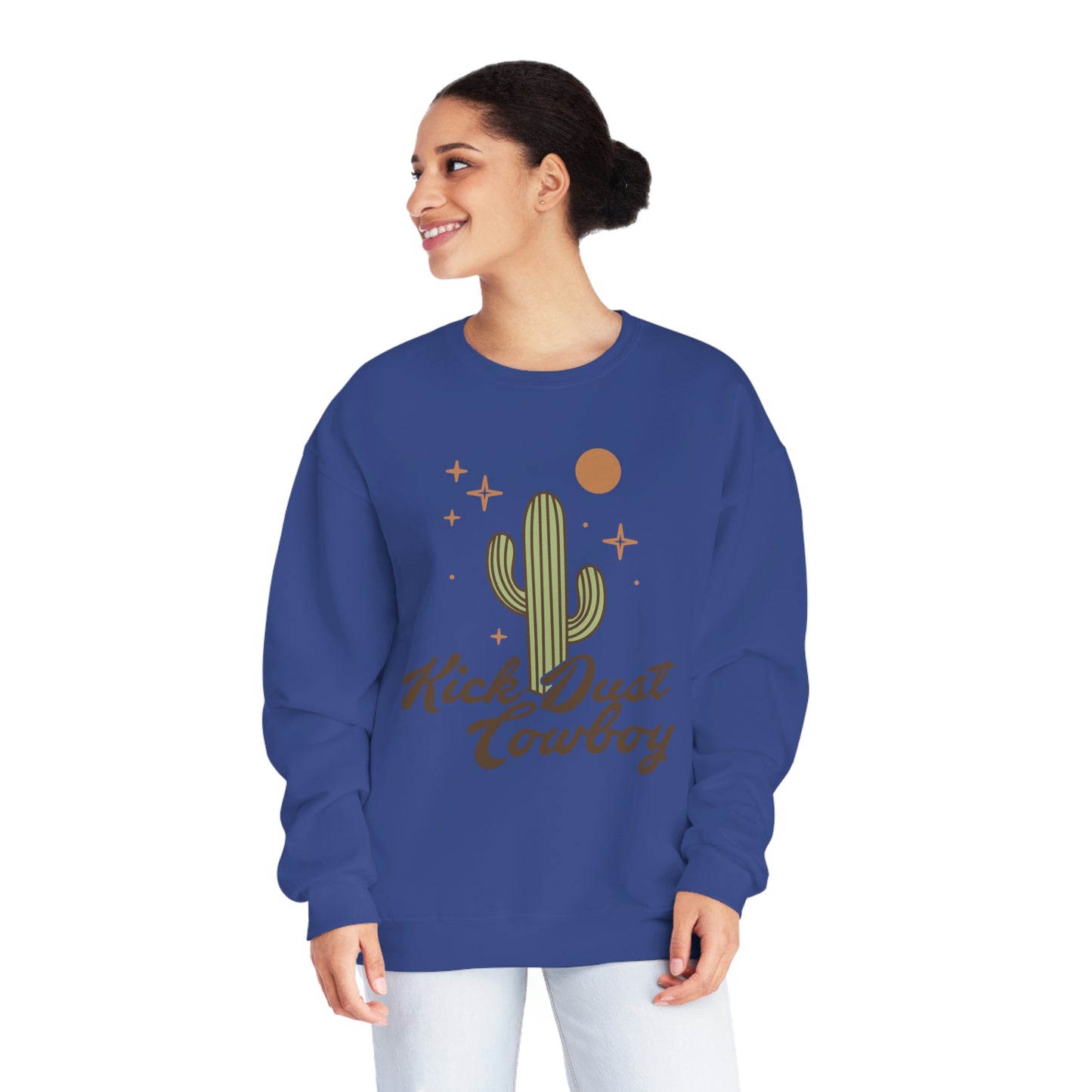 "Kick Dust Cowboy" Unisex NuBlend® Crewneck Sweatshirt