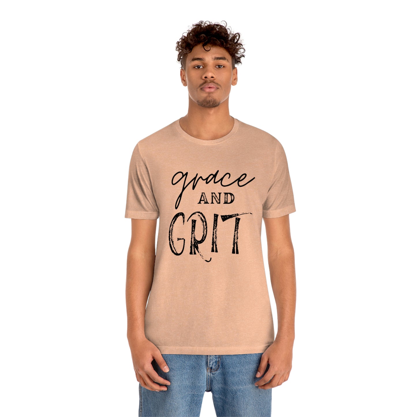"Grace and Grit" Unisex Jersey Short Tee