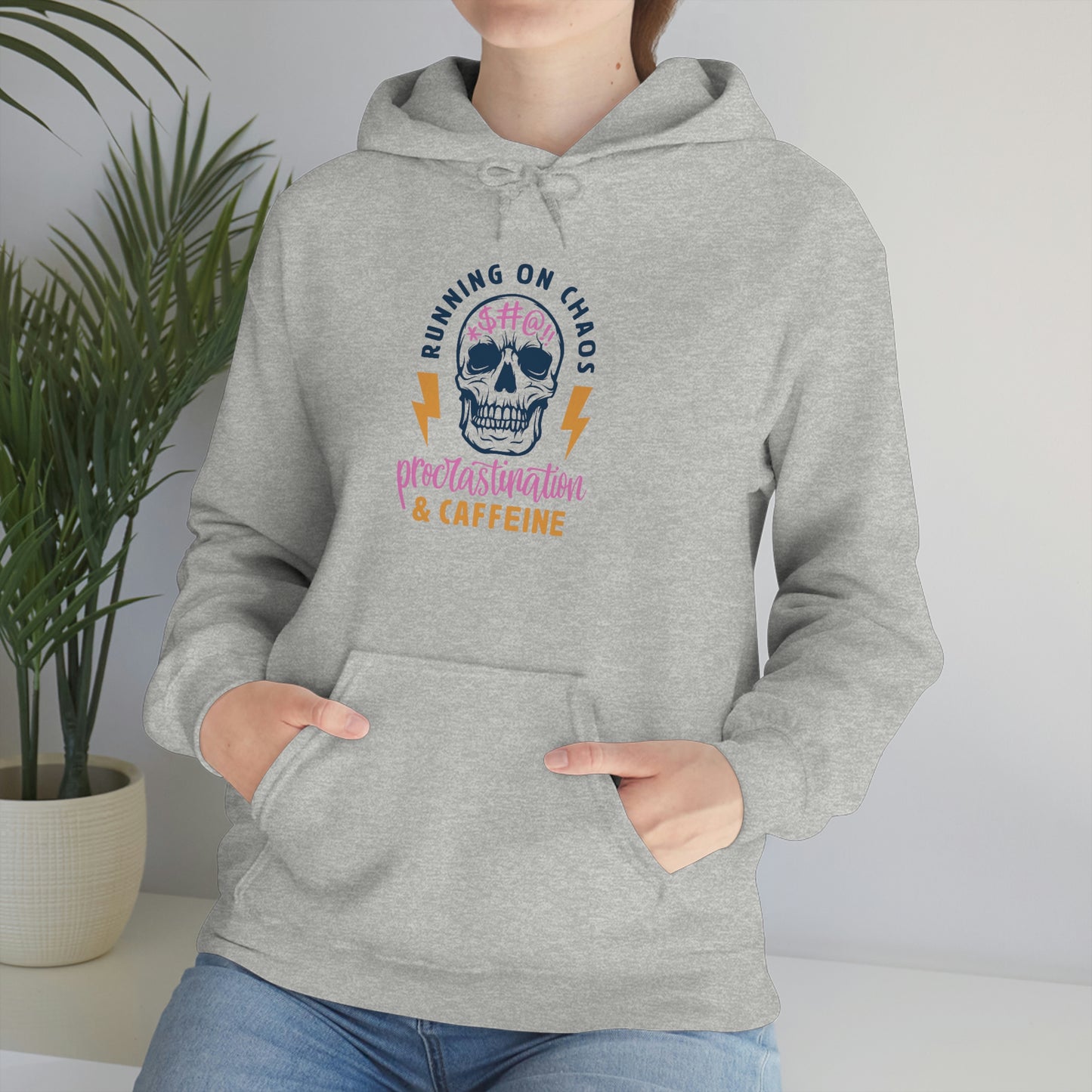 "Chaos and Caffeine" Unisex Heavy Blend™ Hooded Sweatshirt
