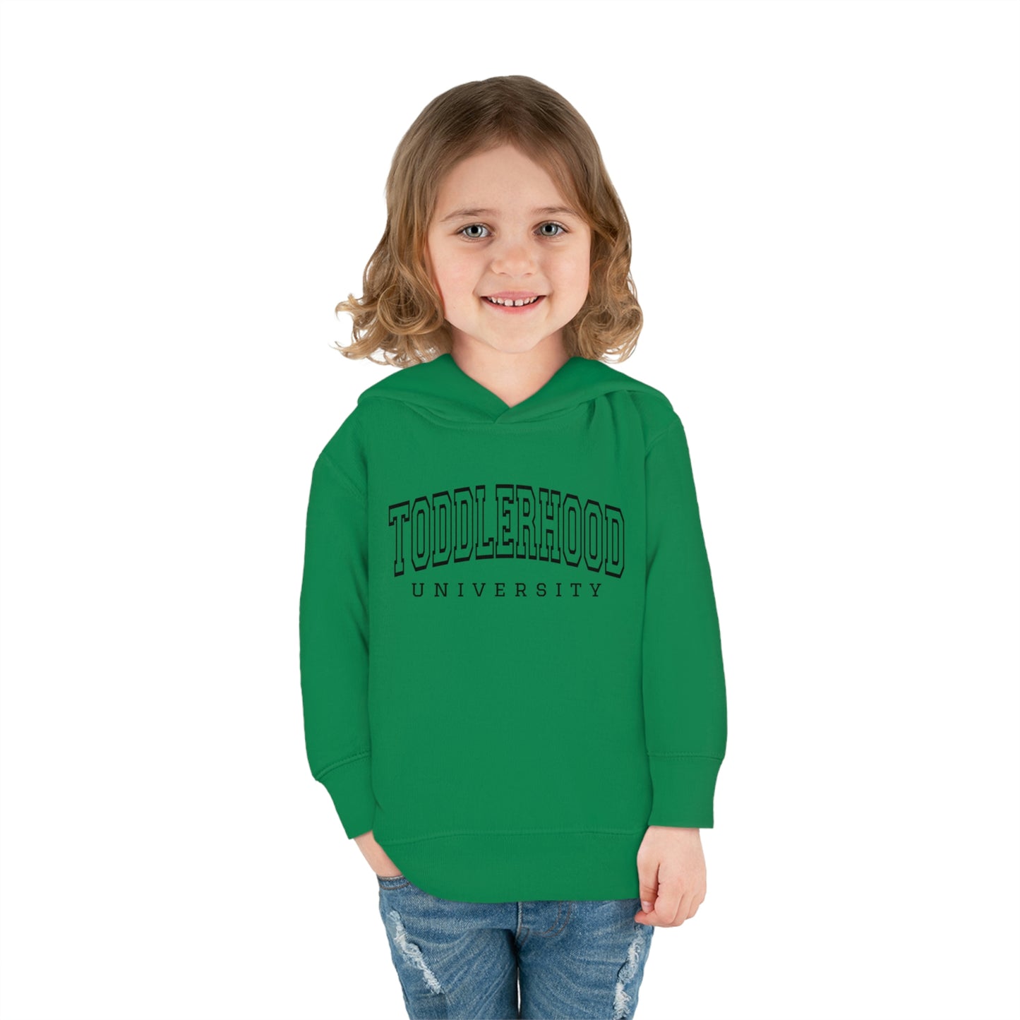 "Toddlerhood University" Toddler Pullover Fleece Hoodie (2T-6T)
