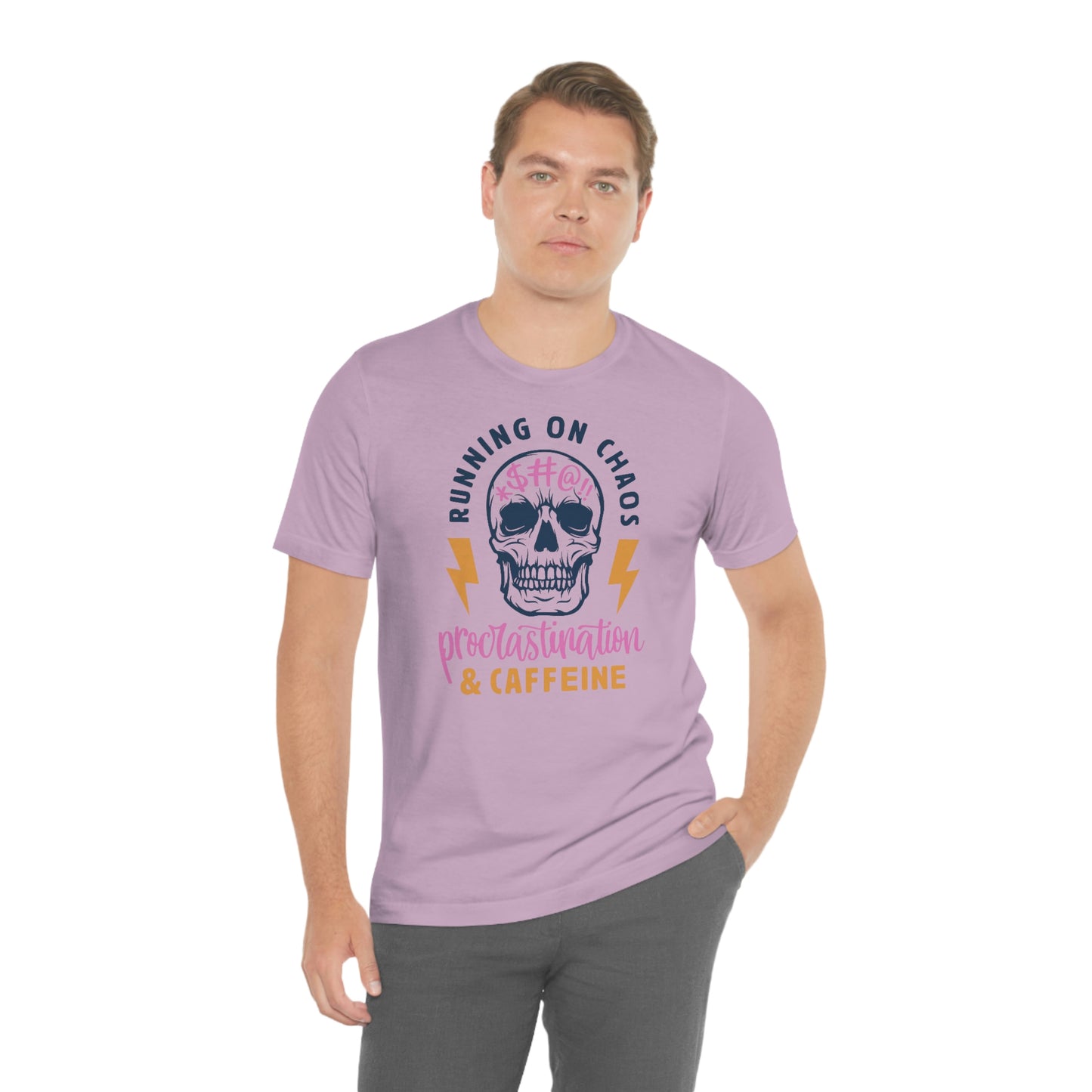 "Chaos and Caffeine" Unisex Jersey Short Sleeve Tee