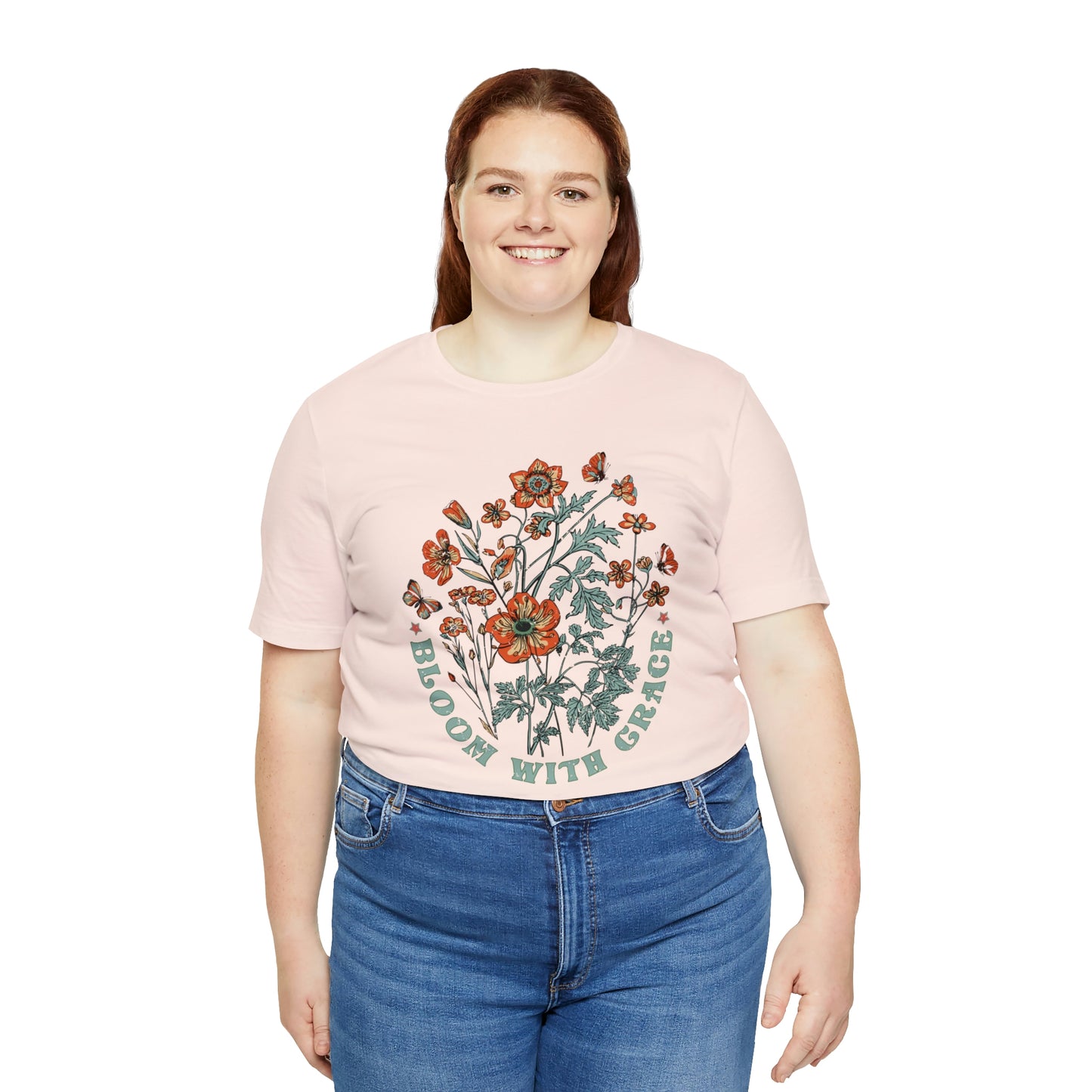 "Bloom With Grace" Bella Canvas Short Sleeve Tee