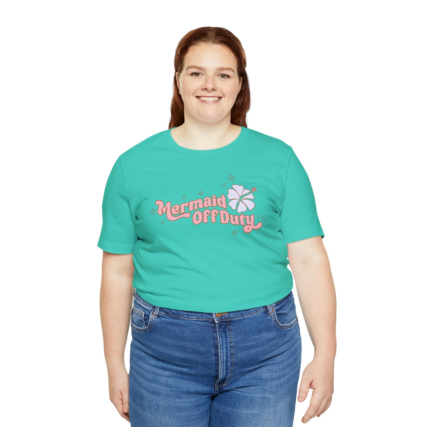 "Mermaid Off Duty" Bella Canvas Short Sleeve Tee
