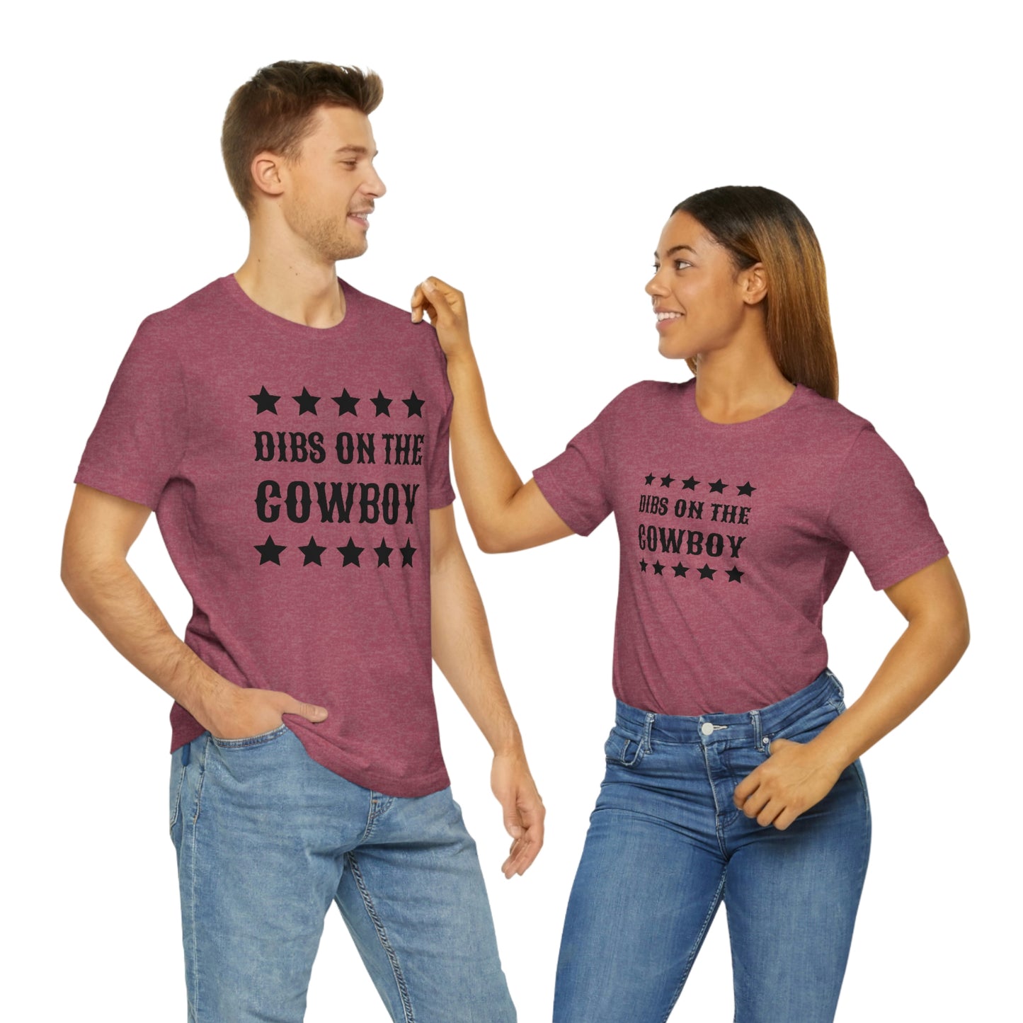 "Dibs on the Cowboy" Unisex Jersey Short Sleeve Tee
