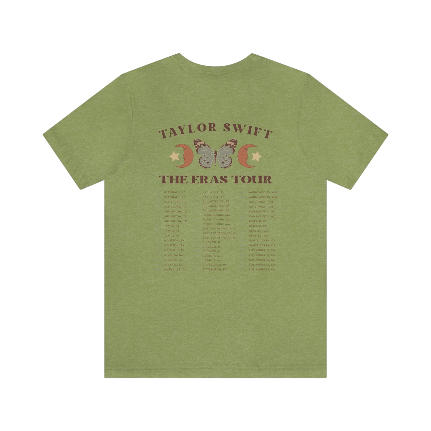 Taylor Swift Eras Tour 1989 Midnights Bella Canvas Unisex Jersey Short Sleeve Tee