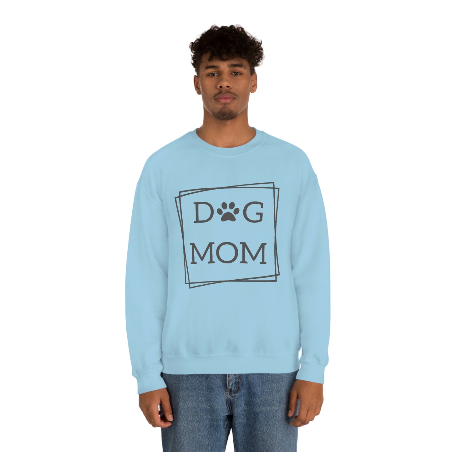 "Dog Mom" Unisex Heavy Blend™ Crewneck Sweatshirt