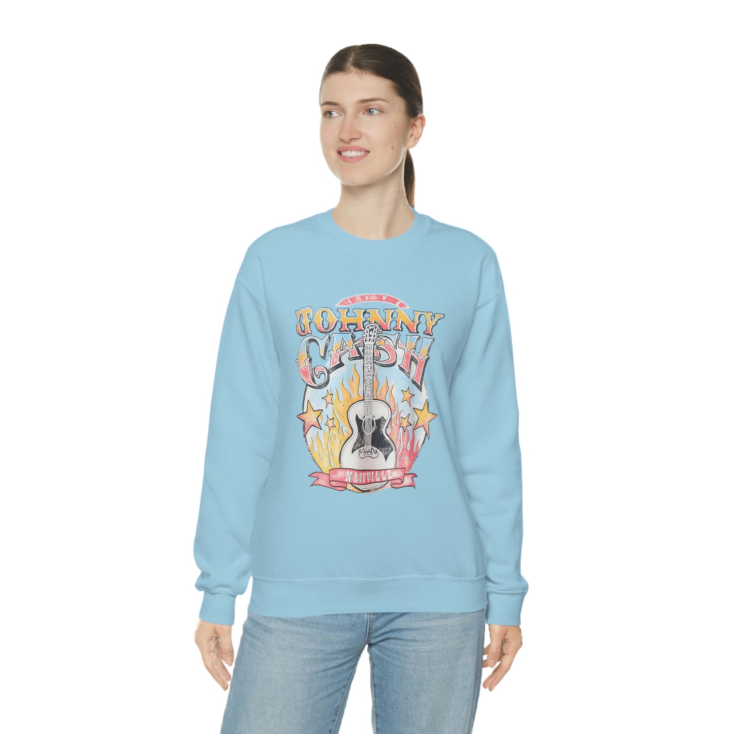 "Johnny Cash" Unisex Heavy Blend™ Crewneck Sweatshirt