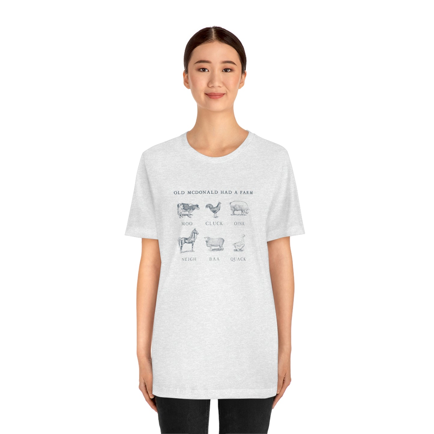 "Old McDonald Tee" Unisex Jersey Short Sleeve Tee (Bella Canvas 3001)