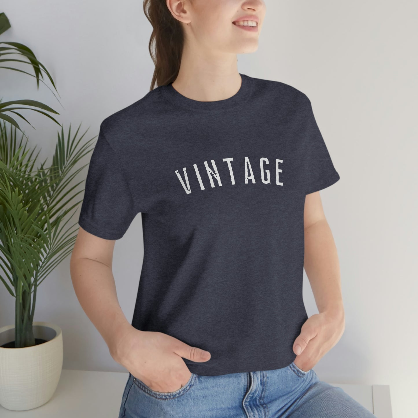 "Vintage" Bella Canvas Unisex Jersey Short Sleeve Tee