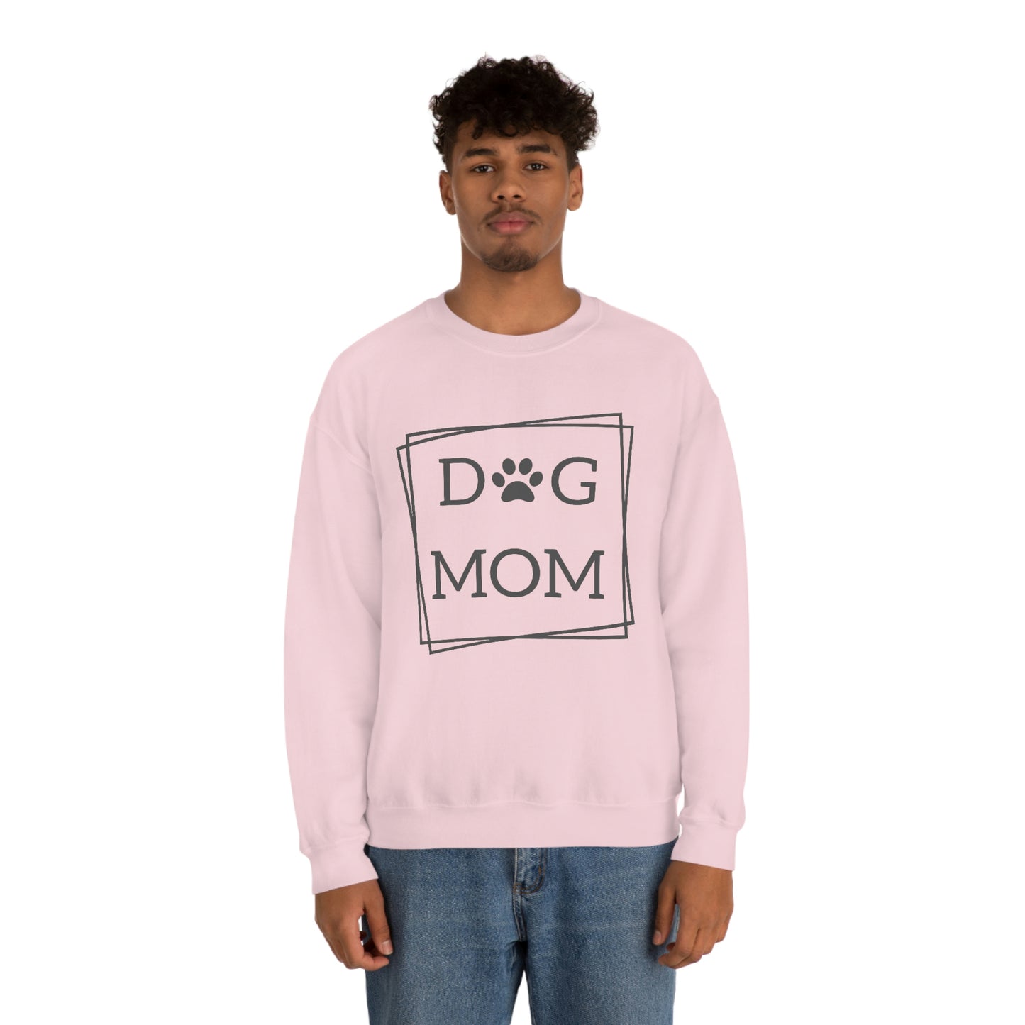 "Dog Mom" Unisex Heavy Blend™ Crewneck Sweatshirt