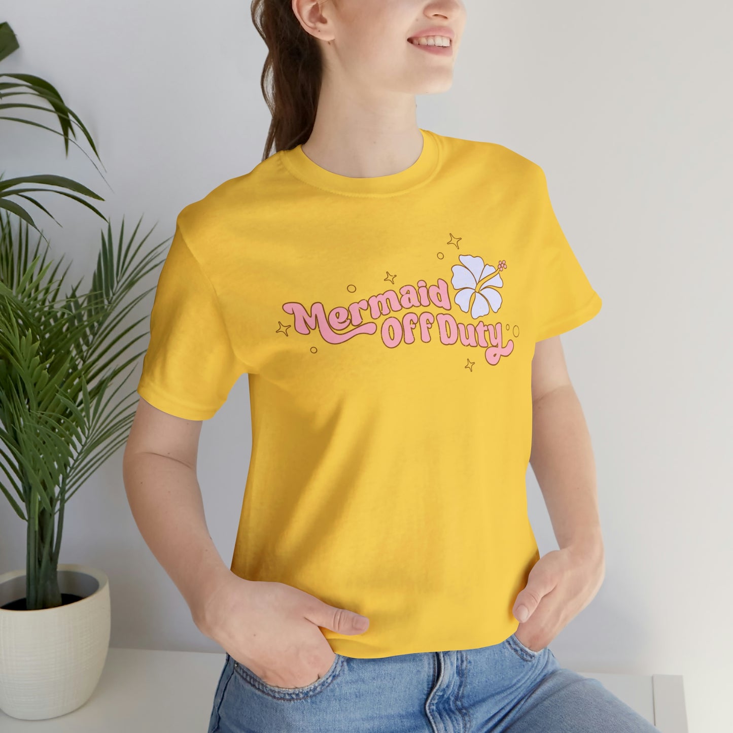 "Mermaid Off Duty" Bella Canvas Short Sleeve Tee