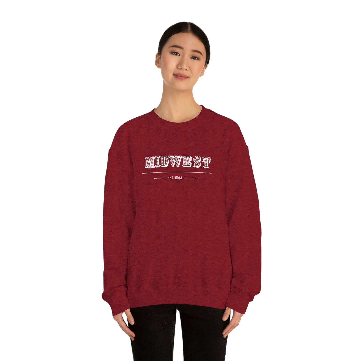 "Midwest" Unisex Heavy Blend™ Crewneck Sweatshirt