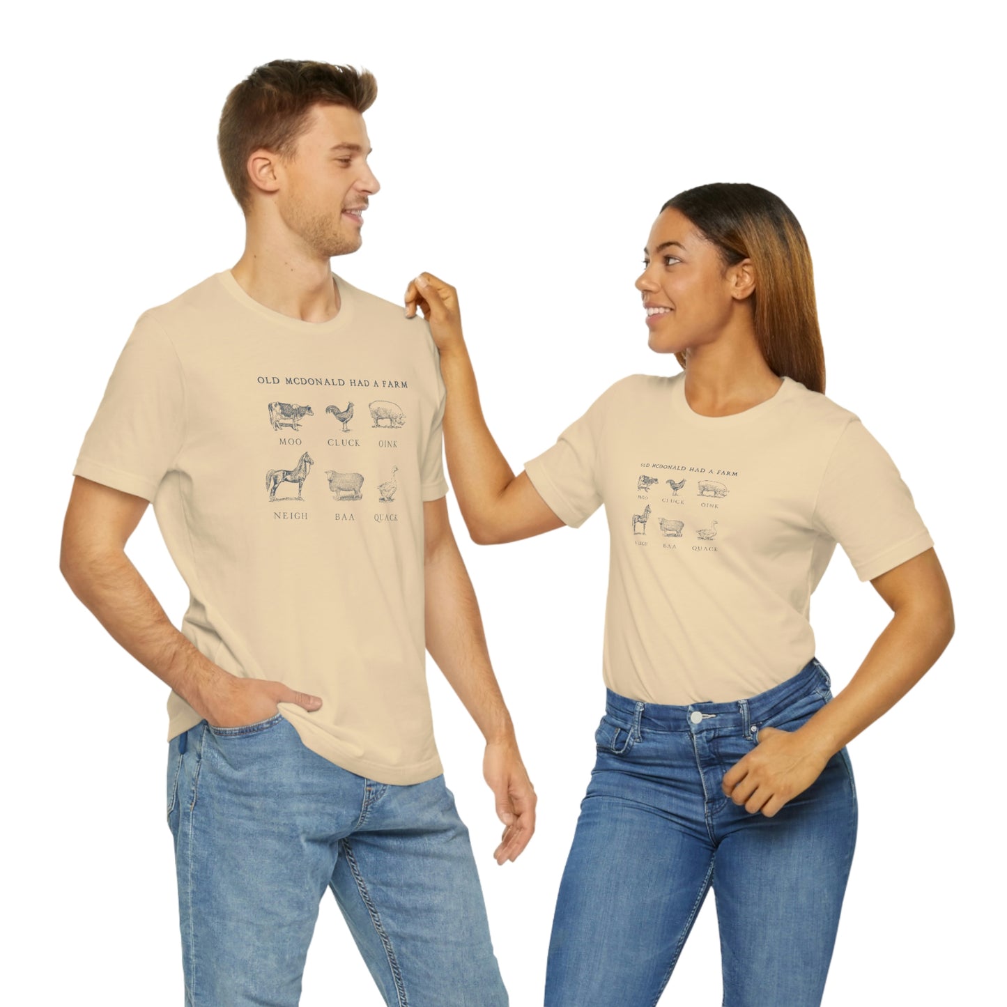 "Old McDonald Tee" Unisex Jersey Short Sleeve Tee (Bella Canvas 3001)