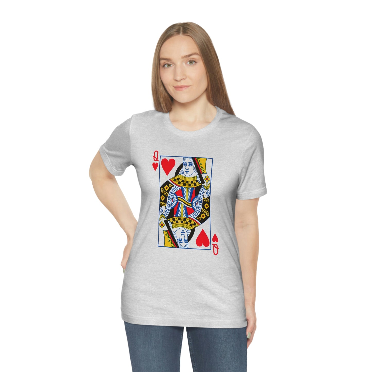 "Queen of Hearts" Unisex Jersey Short Sleeve Tee