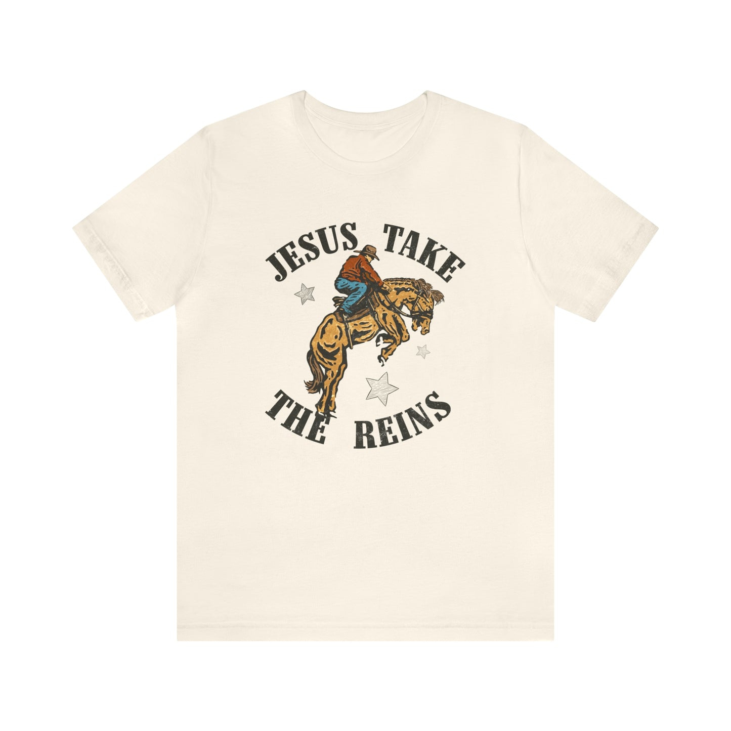 "Jesus Take the Reins" Bella Canvas Short Sleeve Tee