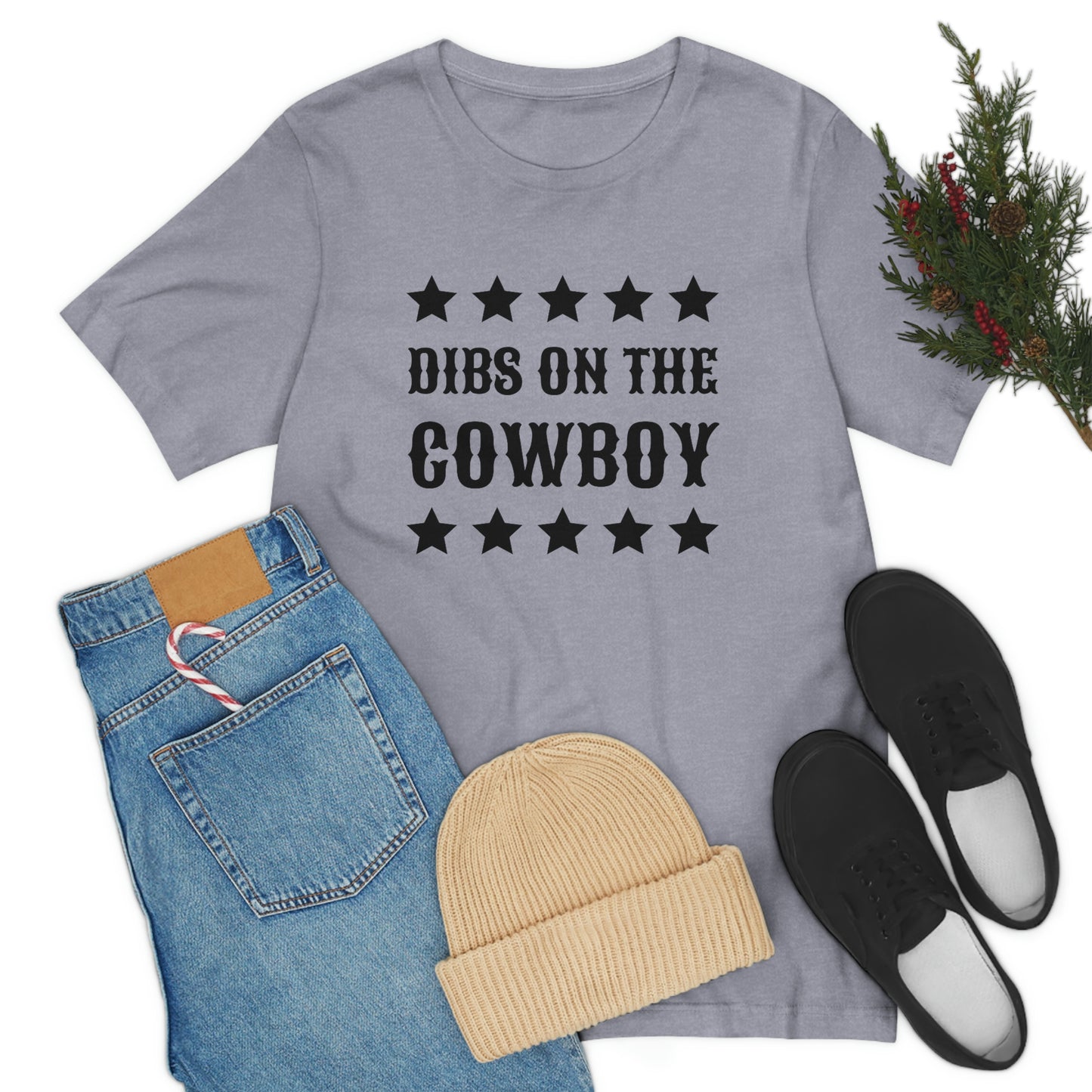 "Dibs on the Cowboy" Unisex Jersey Short Sleeve Tee