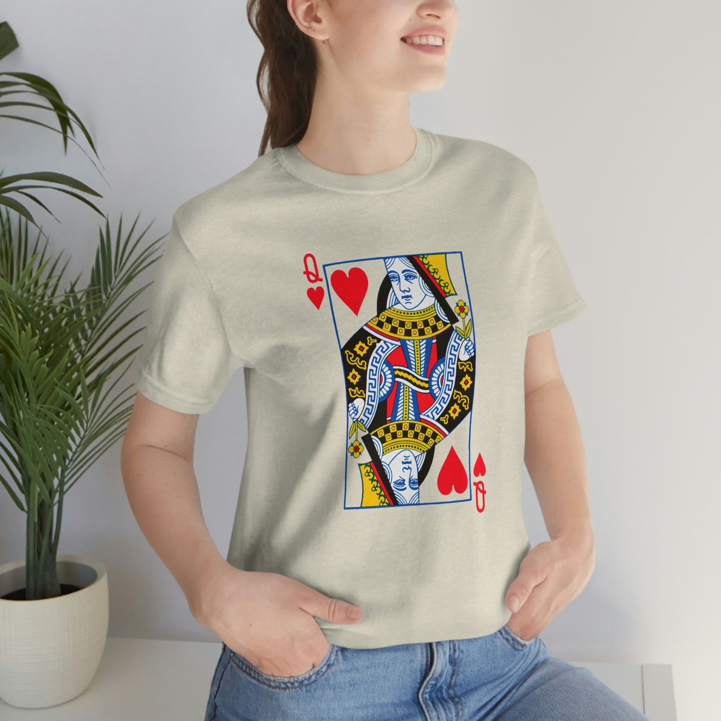 "Queen of Hearts" Unisex Jersey Short Sleeve Tee