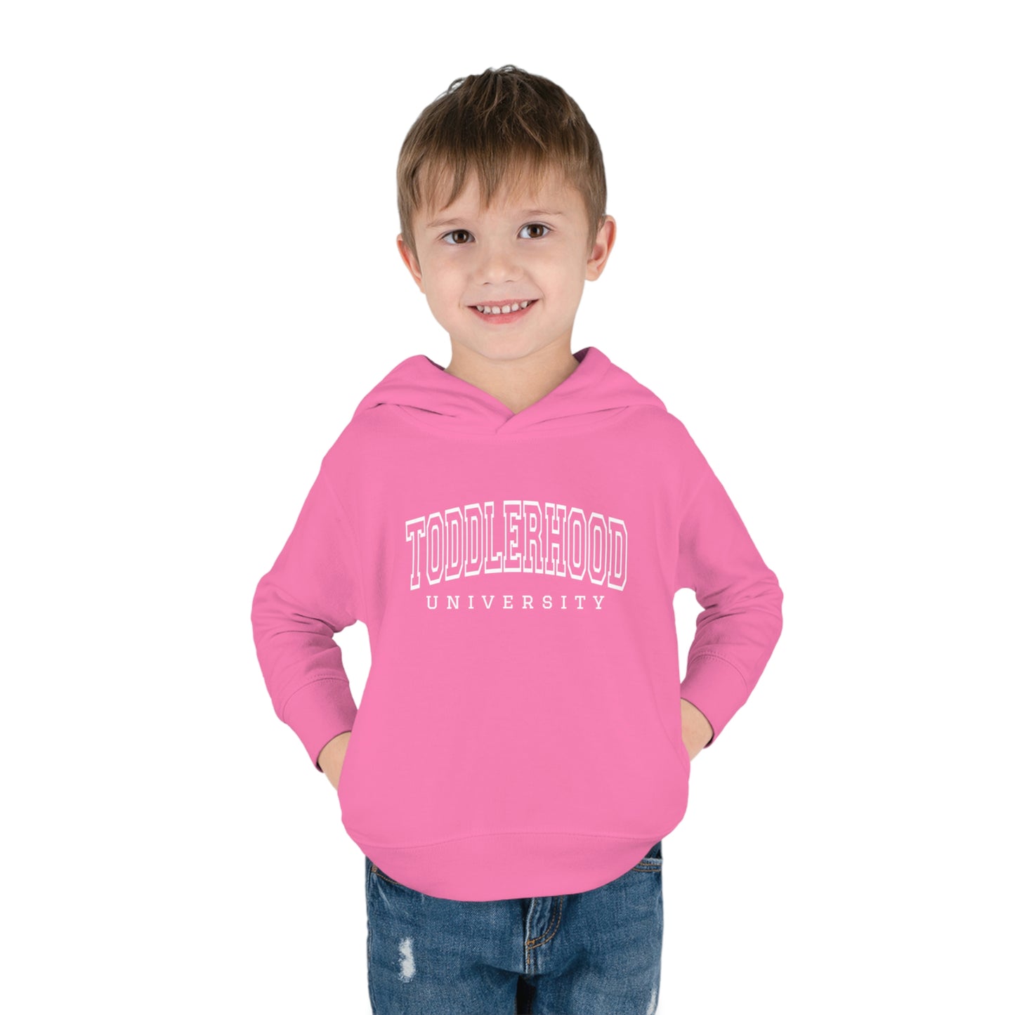 "Toddlerhood University" Toddler Pullover Fleece Hoodie (2T-6T)