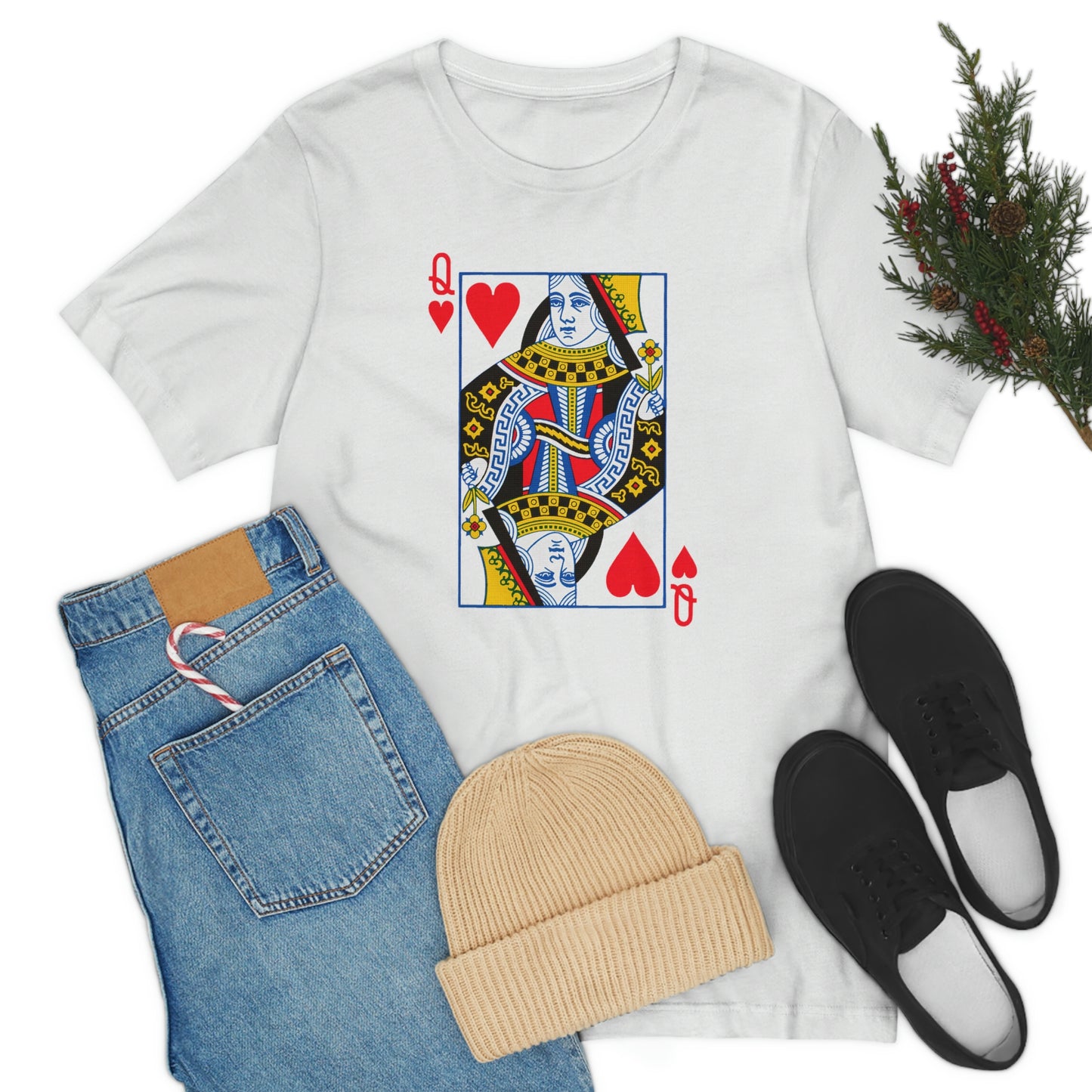 "Queen of Hearts" Unisex Jersey Short Sleeve Tee