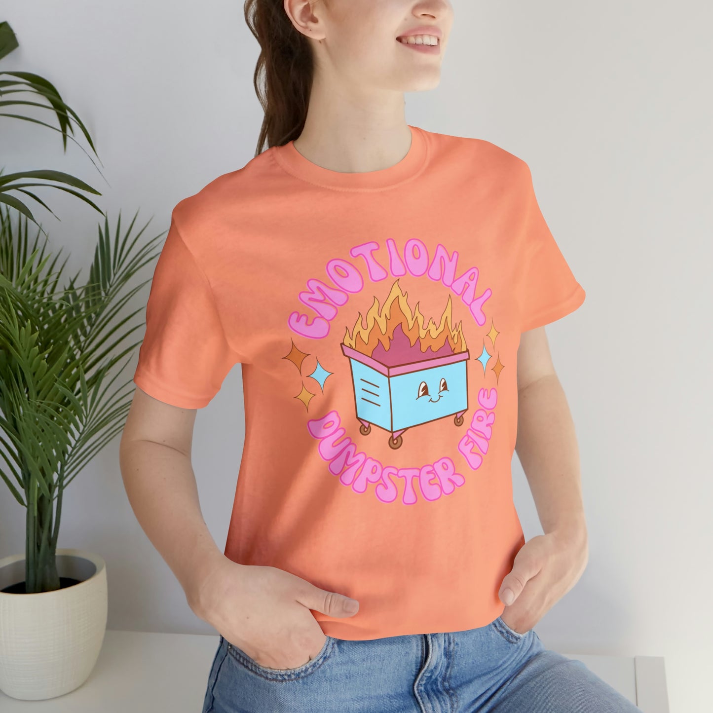 "Emotional Dumpster Fire" Bella Canvas Short Sleeve Tee